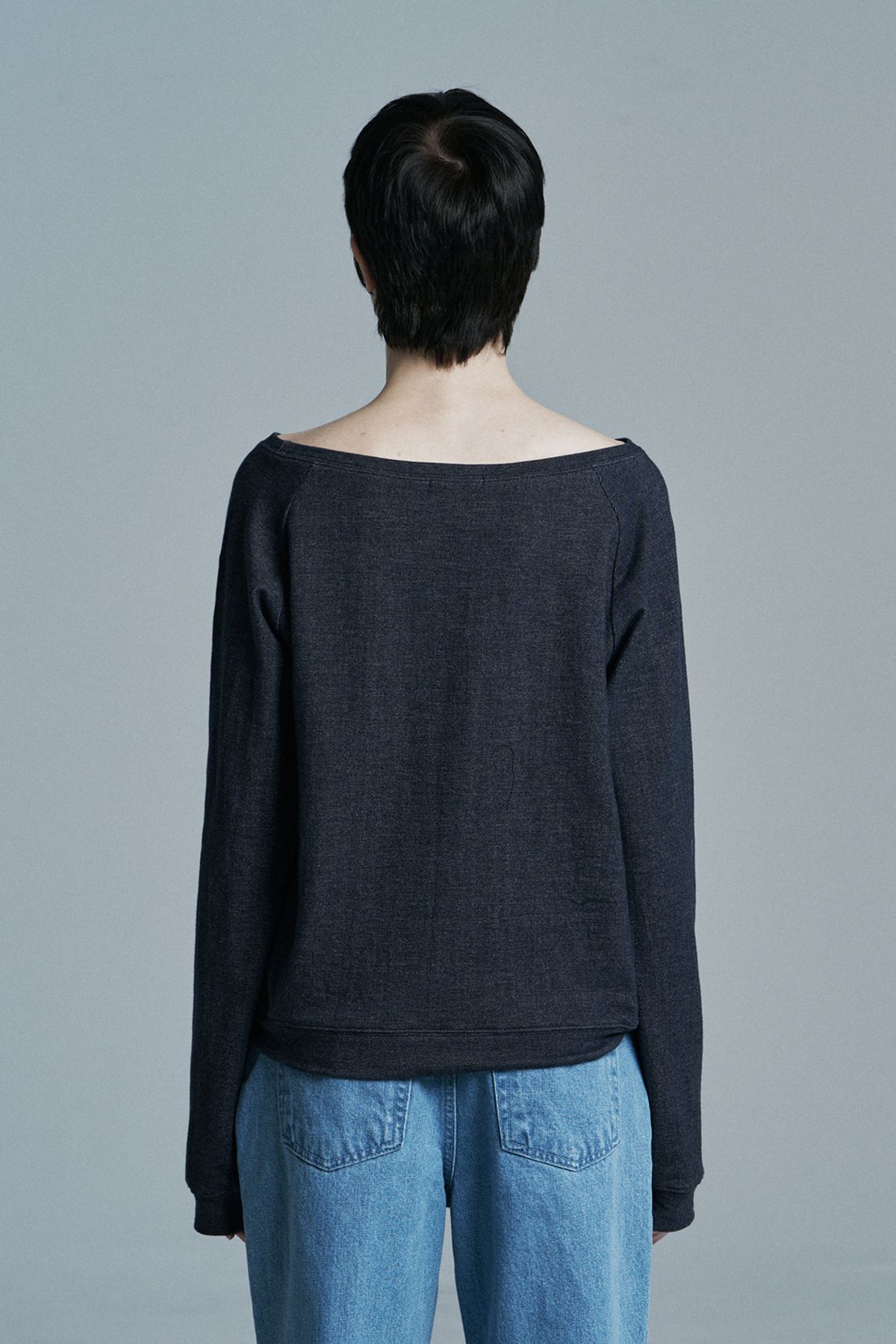 시너진(SYNERJYN) INDIGO DENIM LONG SLEEVE BLUE