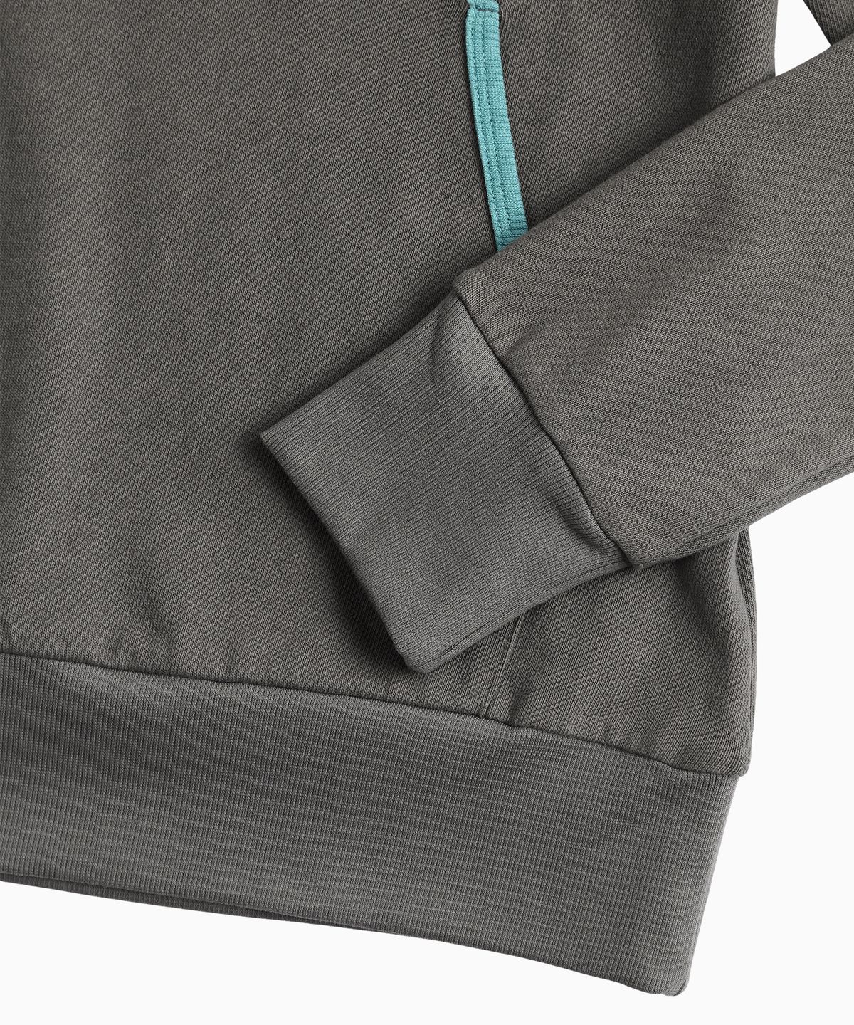 미나수(MENASOO) MNS Track Binding High Neck Hoodie_Gray