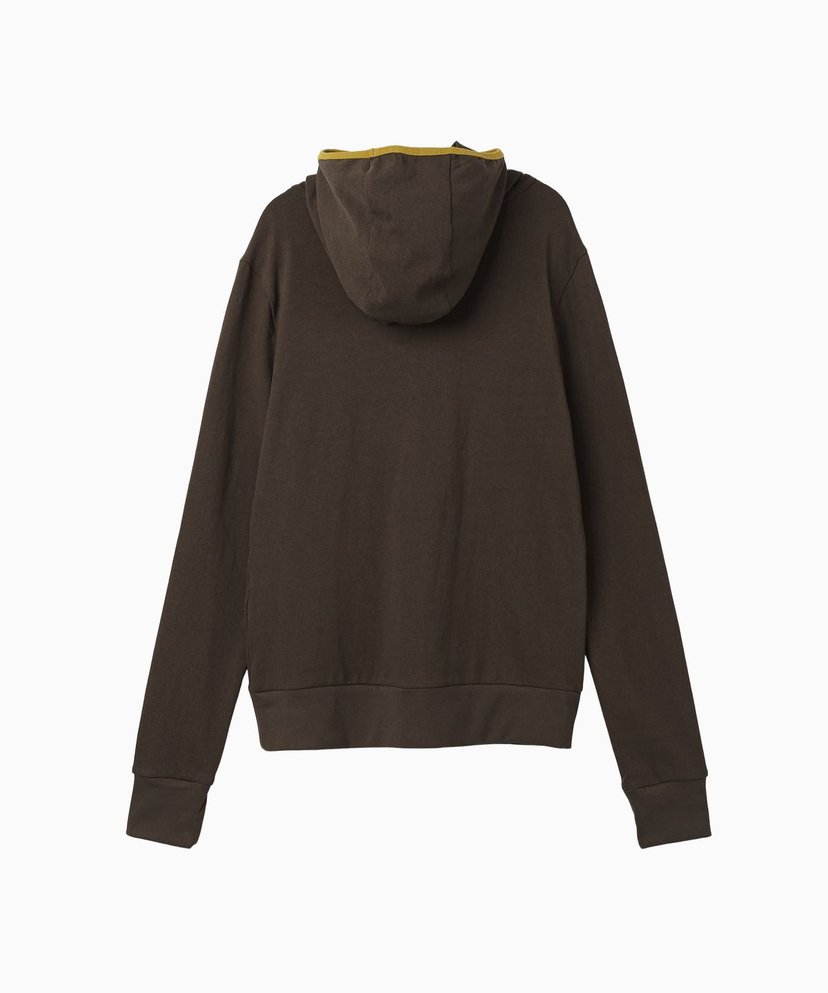 미나수(MENASOO) MNS Track Binding High Neck Hoodie_Brown