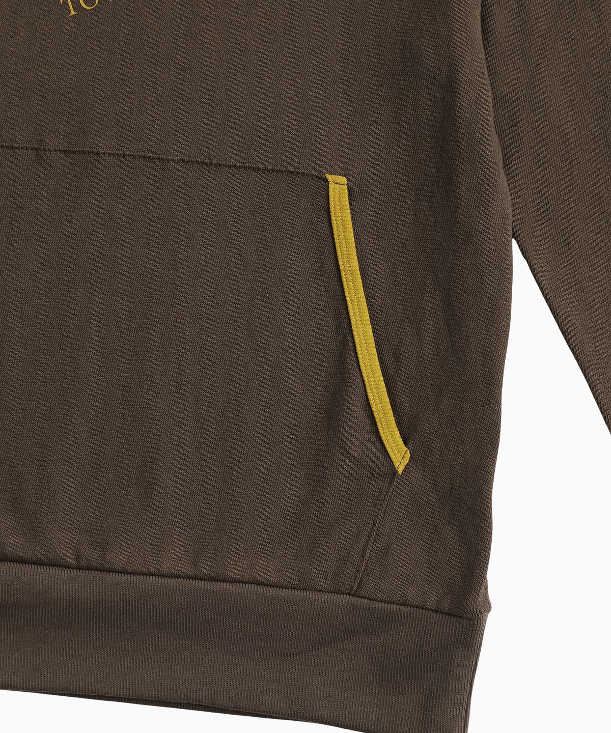 미나수(MENASOO) MNS Track Binding High Neck Hoodie_Brown