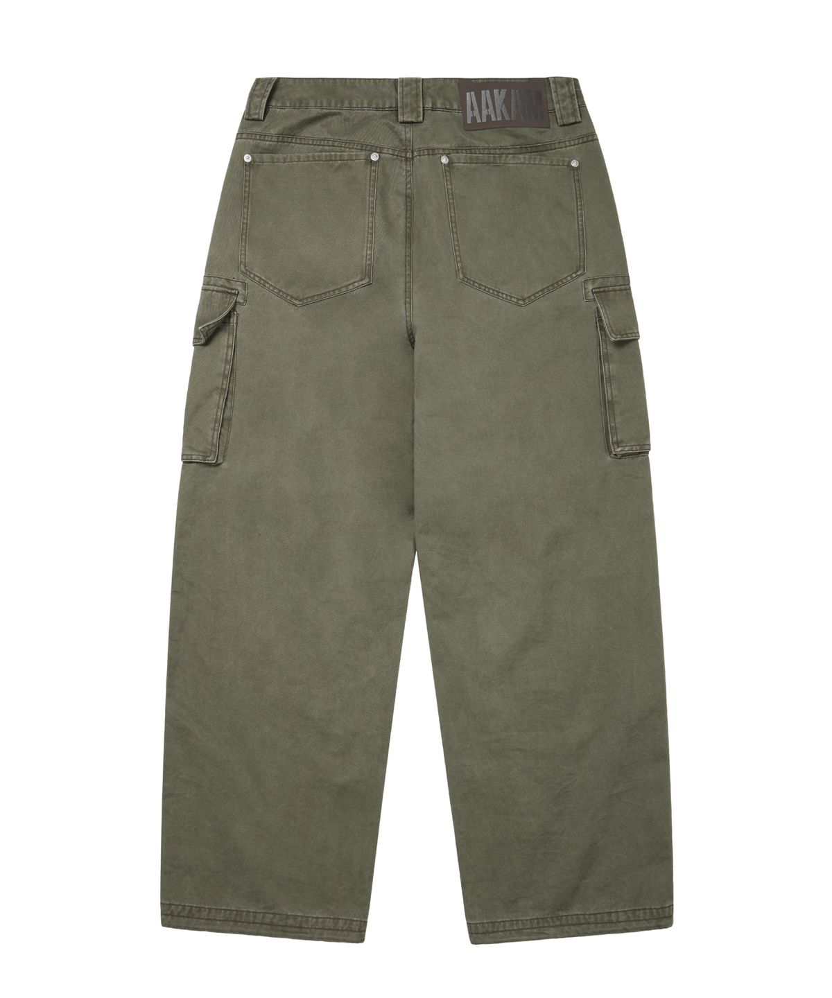 아캄(AAKAM) Oblique Zippered Cargo Pants (Khaki)