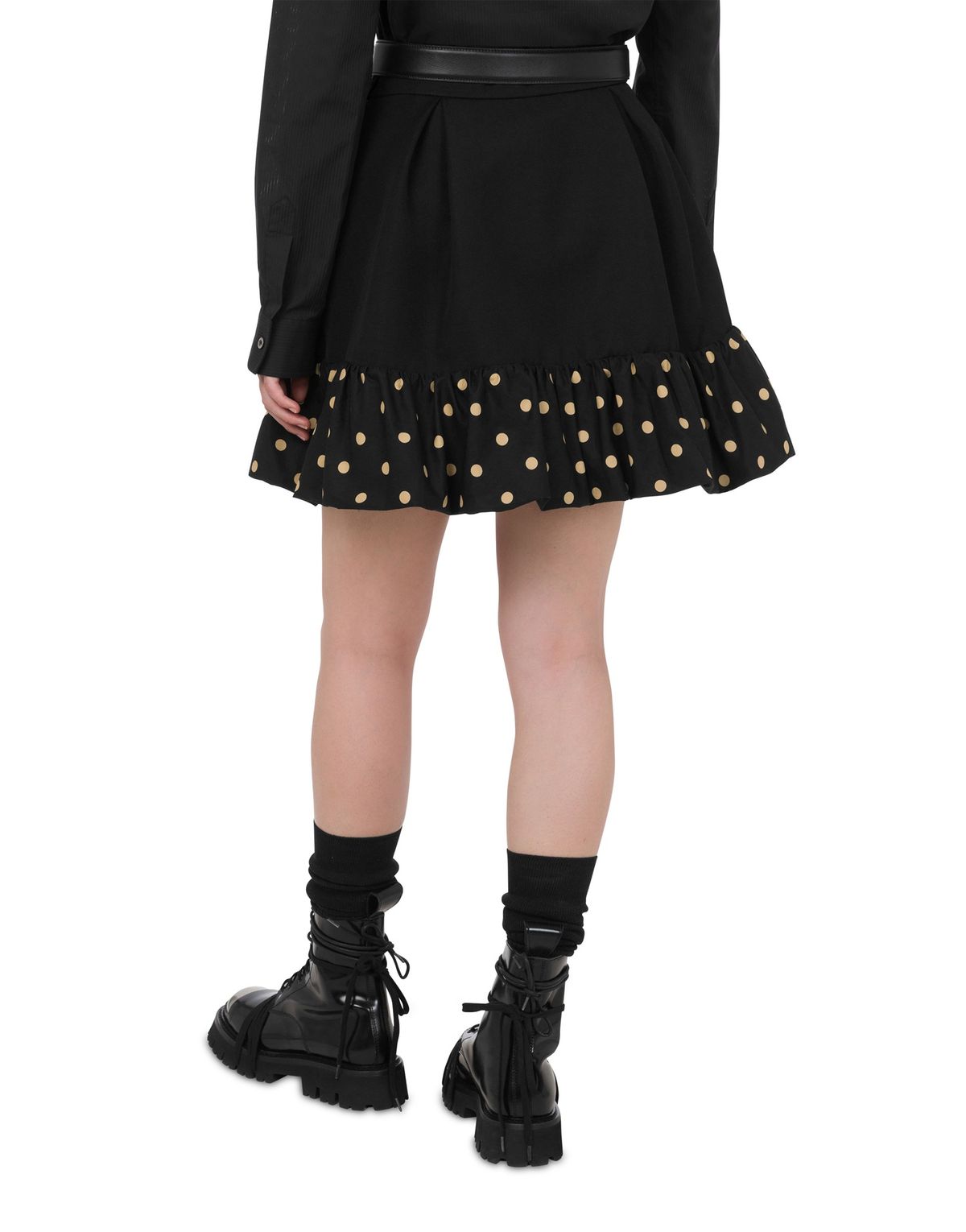 모스키노(MOSCHINO) 폴카 도트 혼방 미니스커트