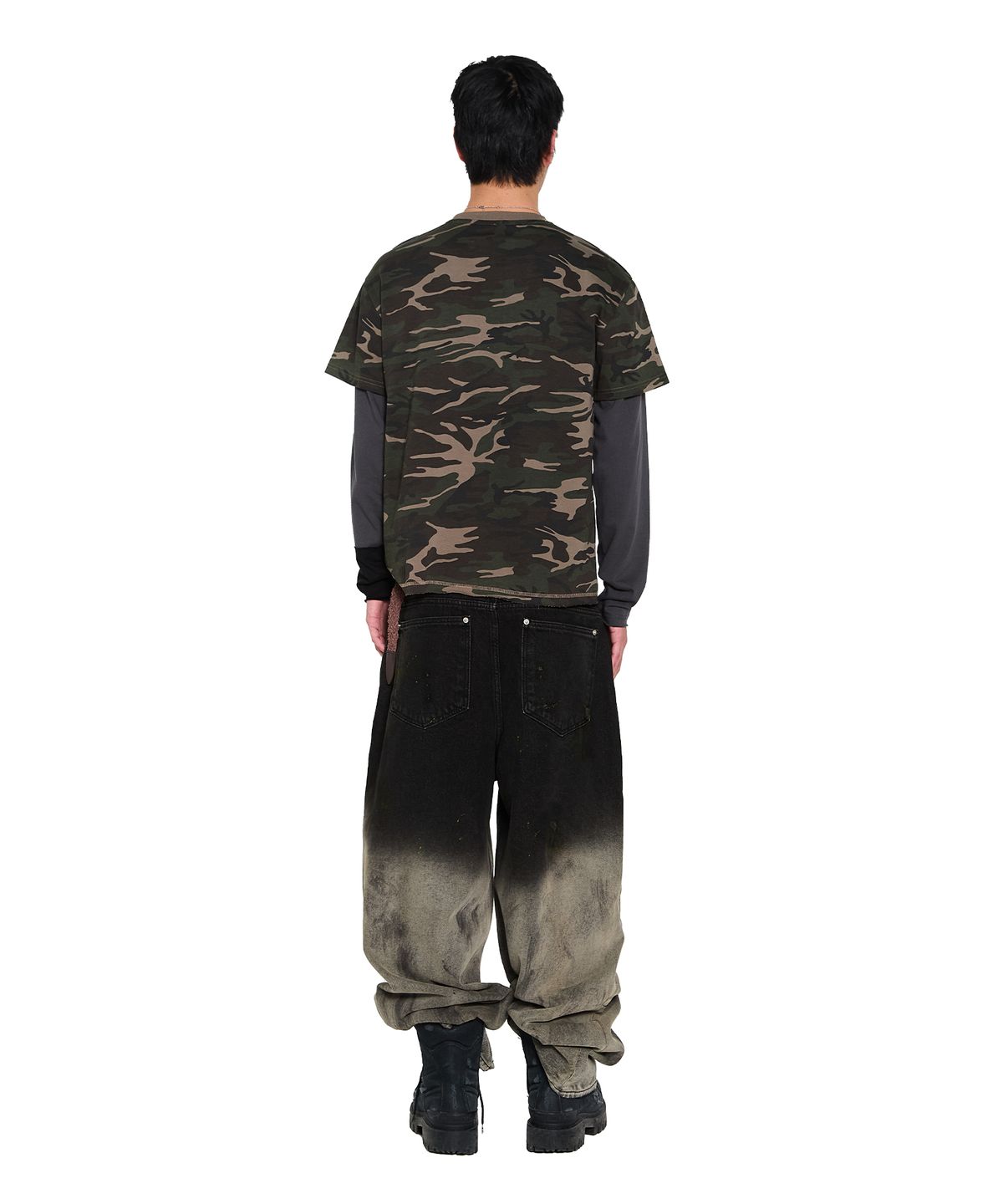 아캄(AAKAM) Camouflage layered Long Sleeve (Khaki)