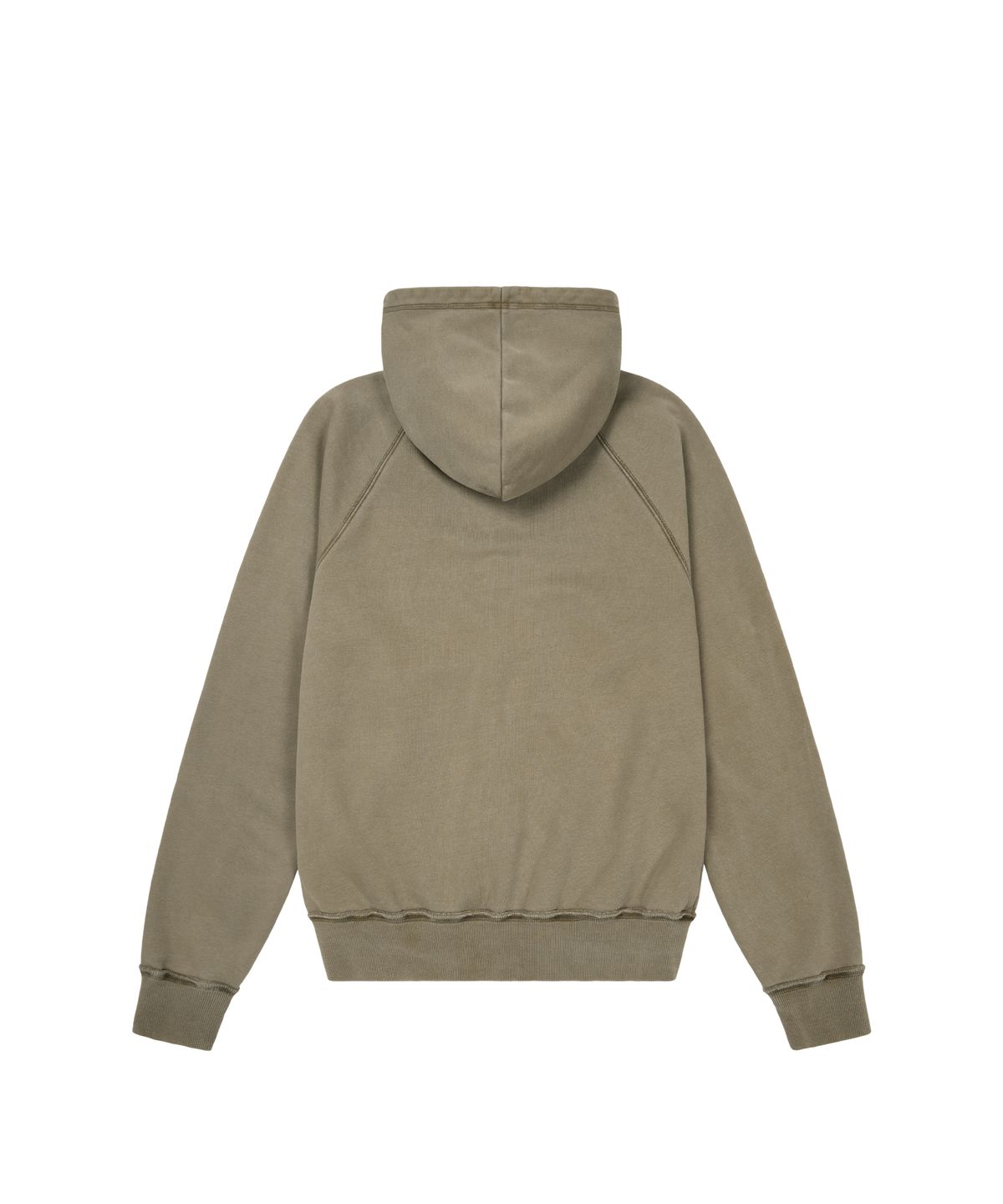 아캄(AAKAM) Pigment Dyed Cross Zip-Up Hoodie (Brown)