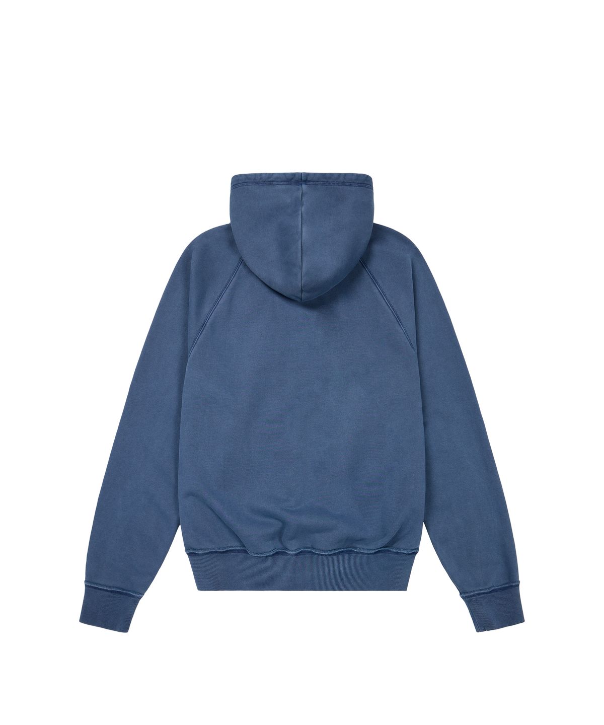 아캄(AAKAM) Pigment Dyed Cross Zip-Up Hoodie (Blue)