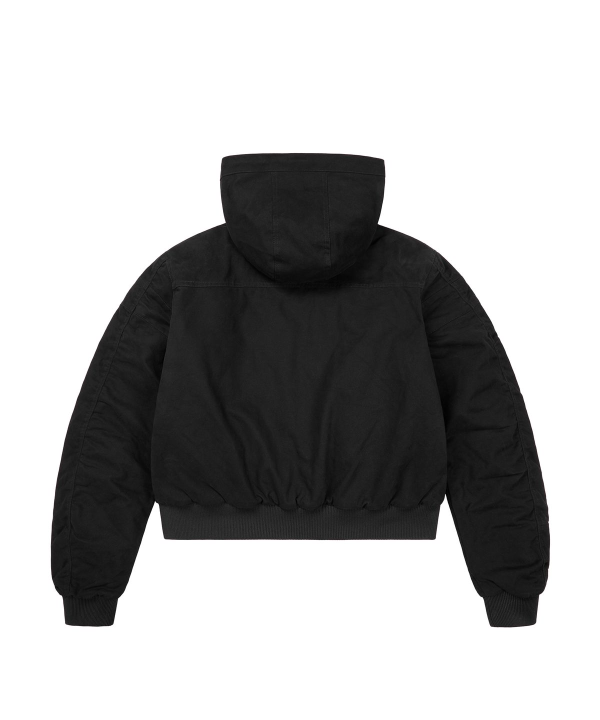 아캄(AAKAM) Button Placket Cotton Ma-1 Jacket (Black)