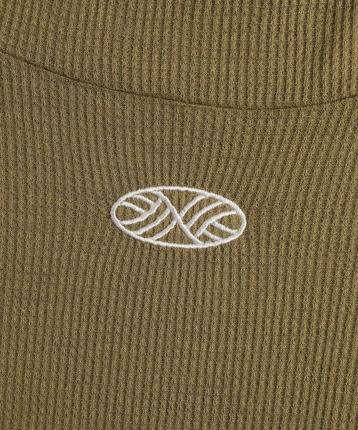 미나수(MENASOO) Wool High Neck Waffle Hoodie_Sand Beige