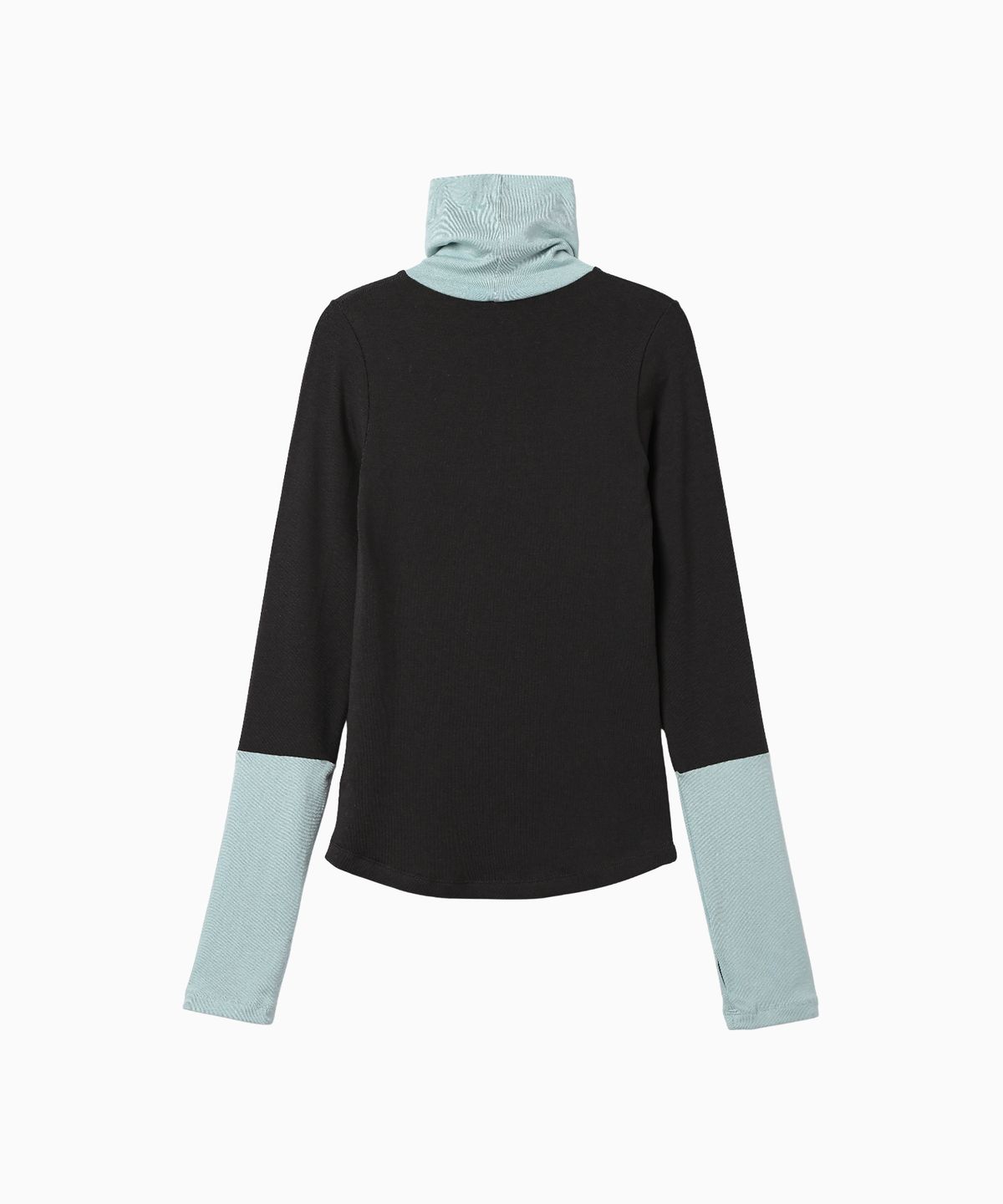 미나수(MENASOO) Track Warmer Color Turtleneck T Shirt_Charcoal