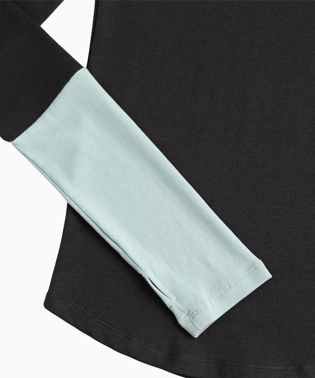 미나수(MENASOO) Track Warmer Color Turtleneck T Shirt_Charcoal