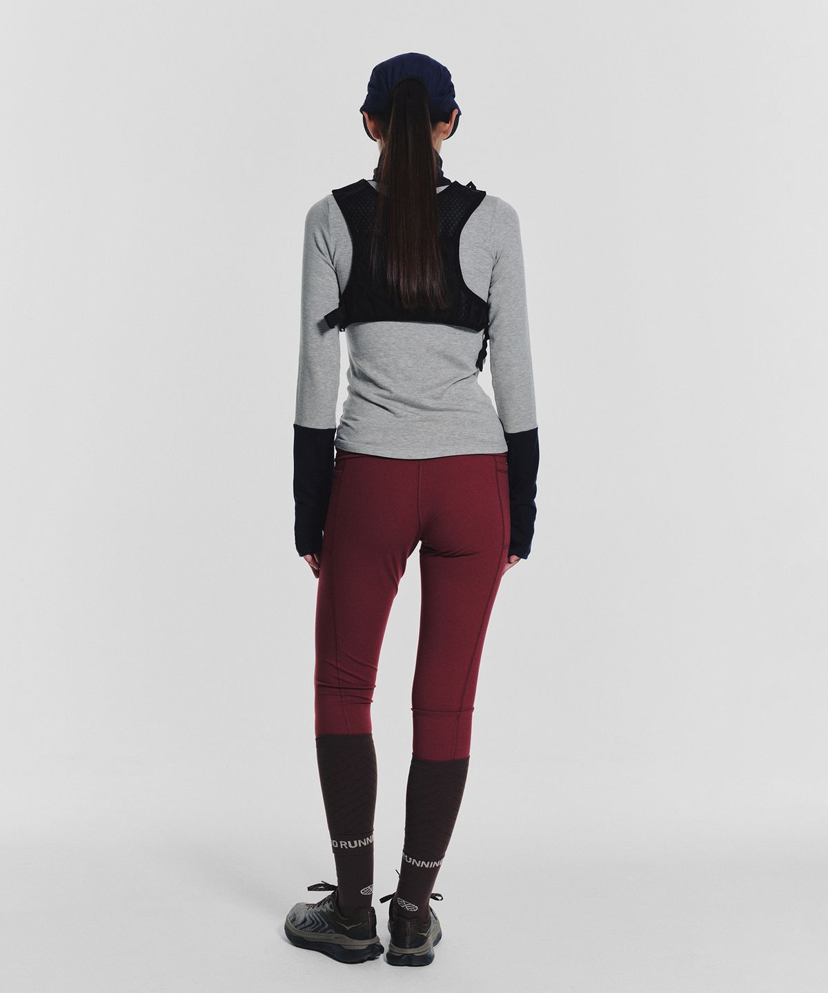 미나수(MENASOO) Track Warmer Color Turtleneck T Shirt_Melange Gray