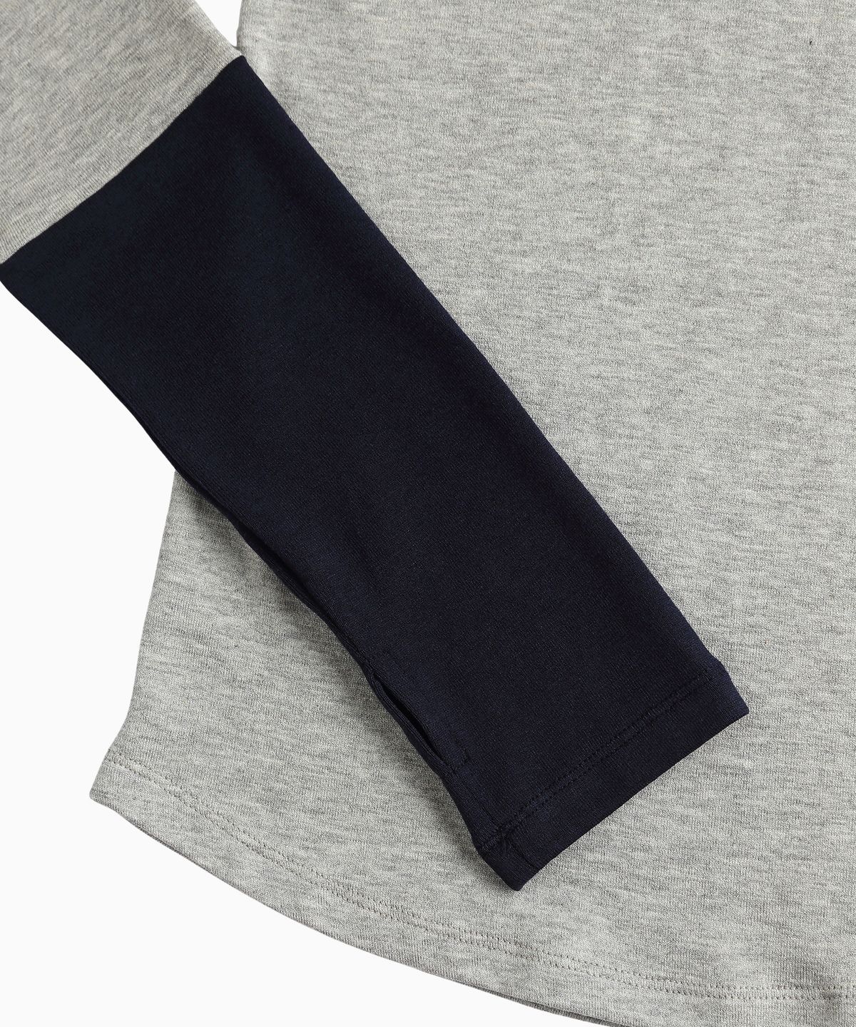 미나수(MENASOO) Track Warmer Color Turtleneck T Shirt_Melange Gray