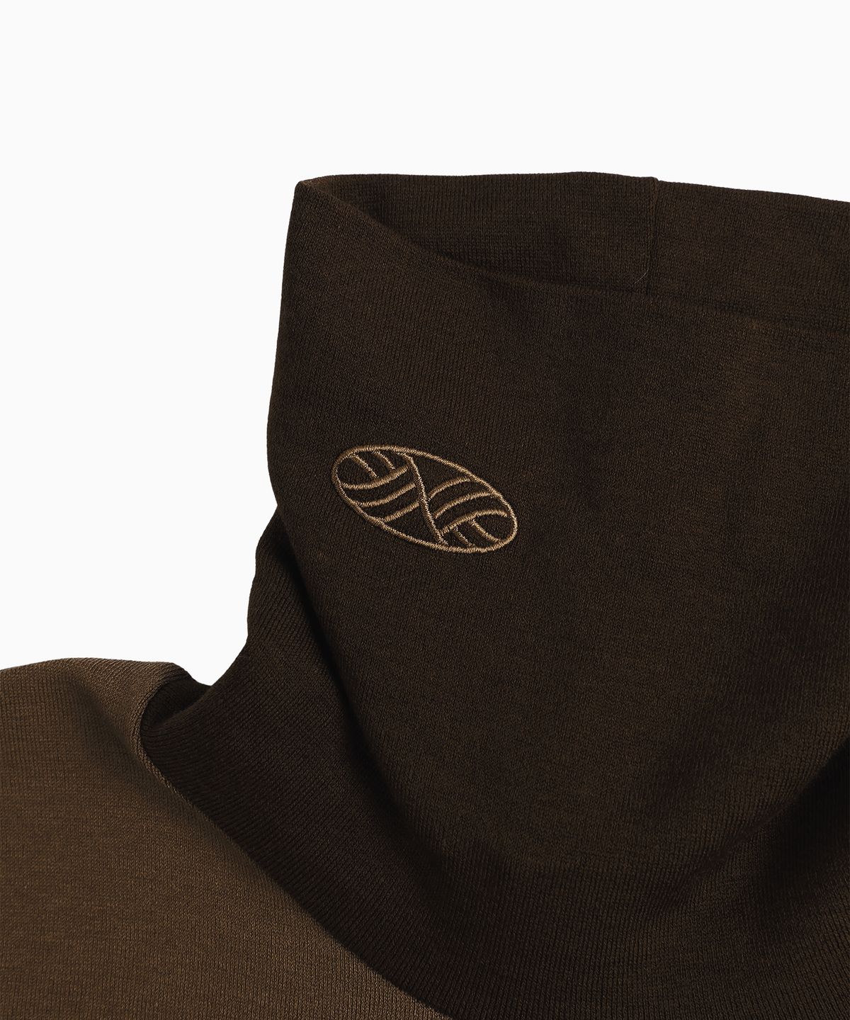 미나수(MENASOO) Track Warmer Color Turtleneck T Shirt_Brown