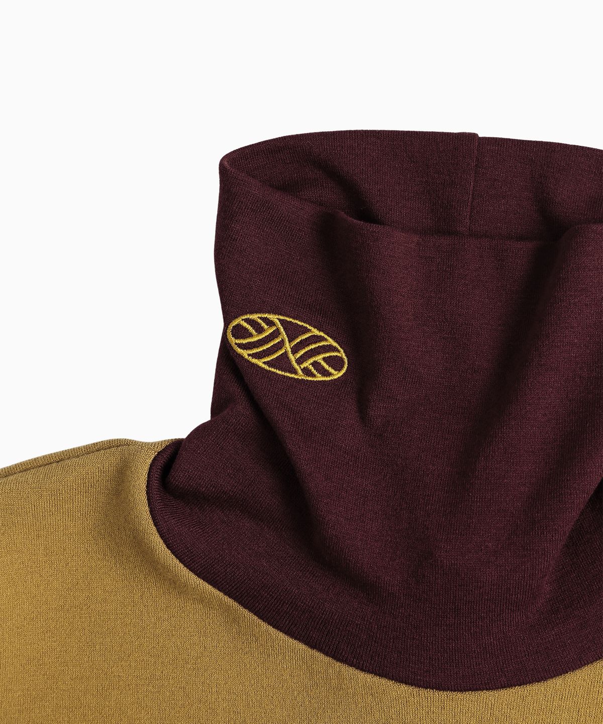 미나수(MENASOO) Track Warmer Color Turtleneck T Shirt_Mustard