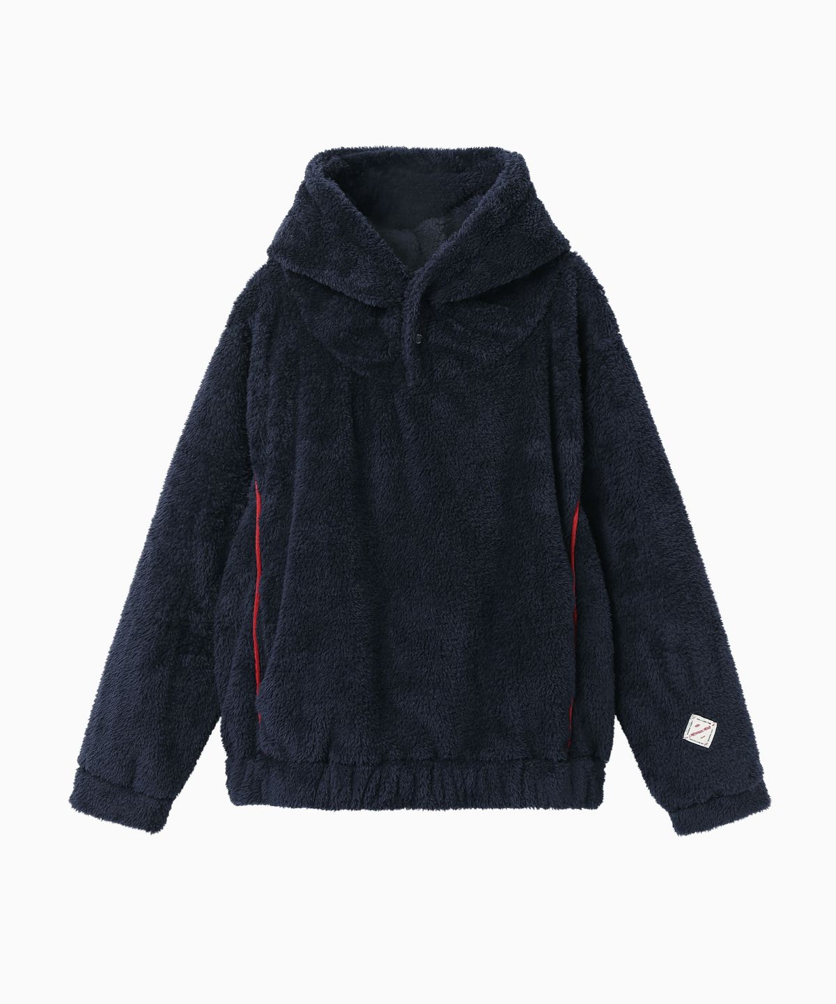 미나수(MENASOO) Pogme Fleece String Hoodie_Navy