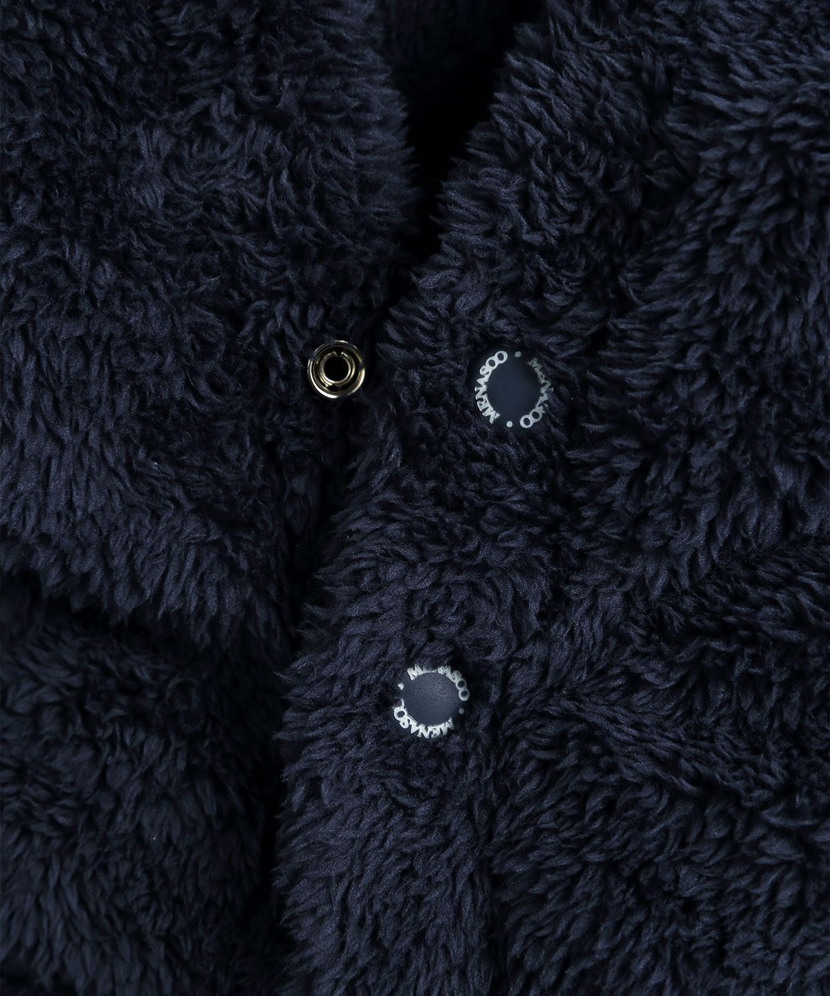 미나수(MENASOO) Pogme Fleece String Hoodie_Navy
