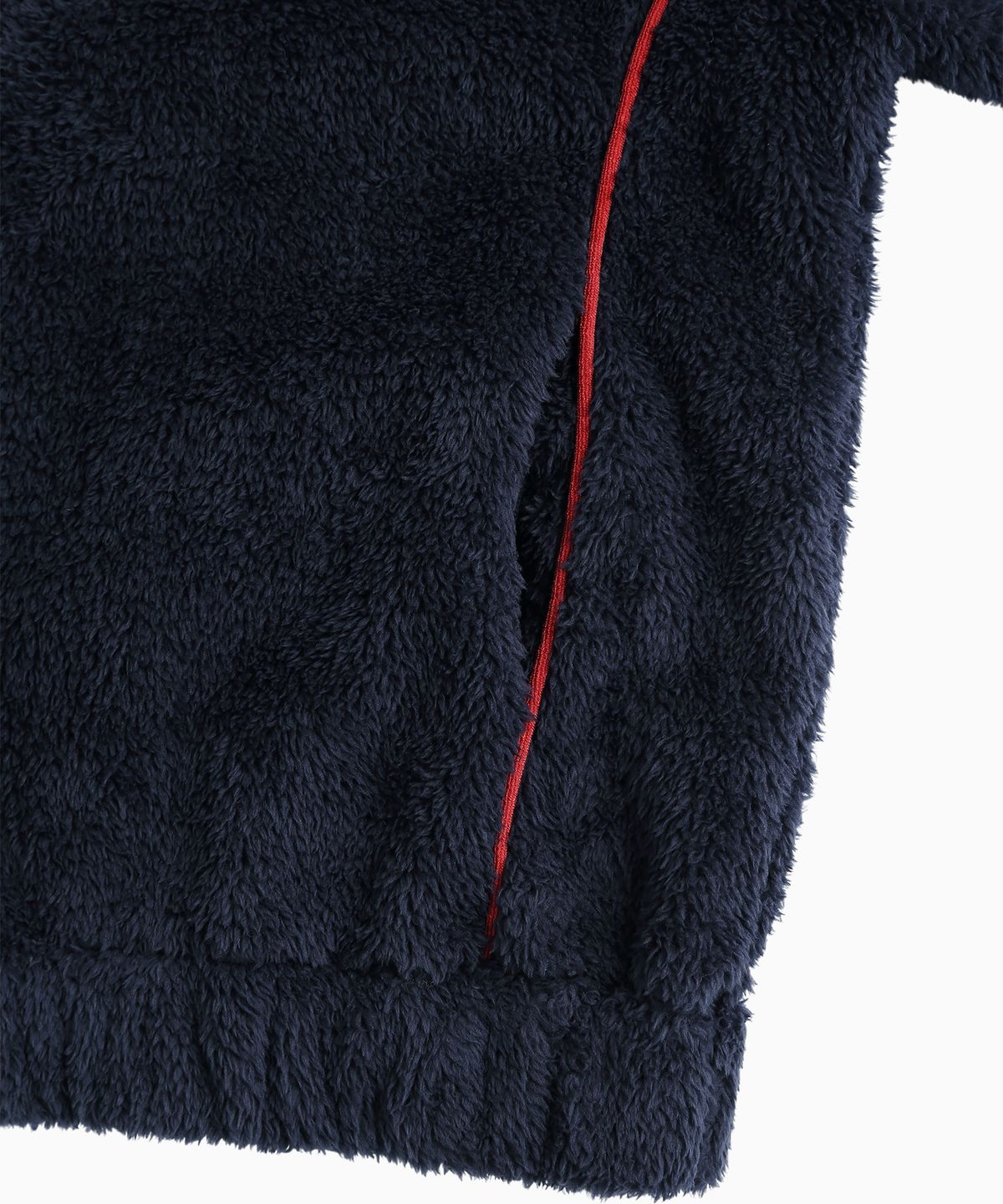 미나수(MENASOO) Pogme Fleece String Hoodie_Navy