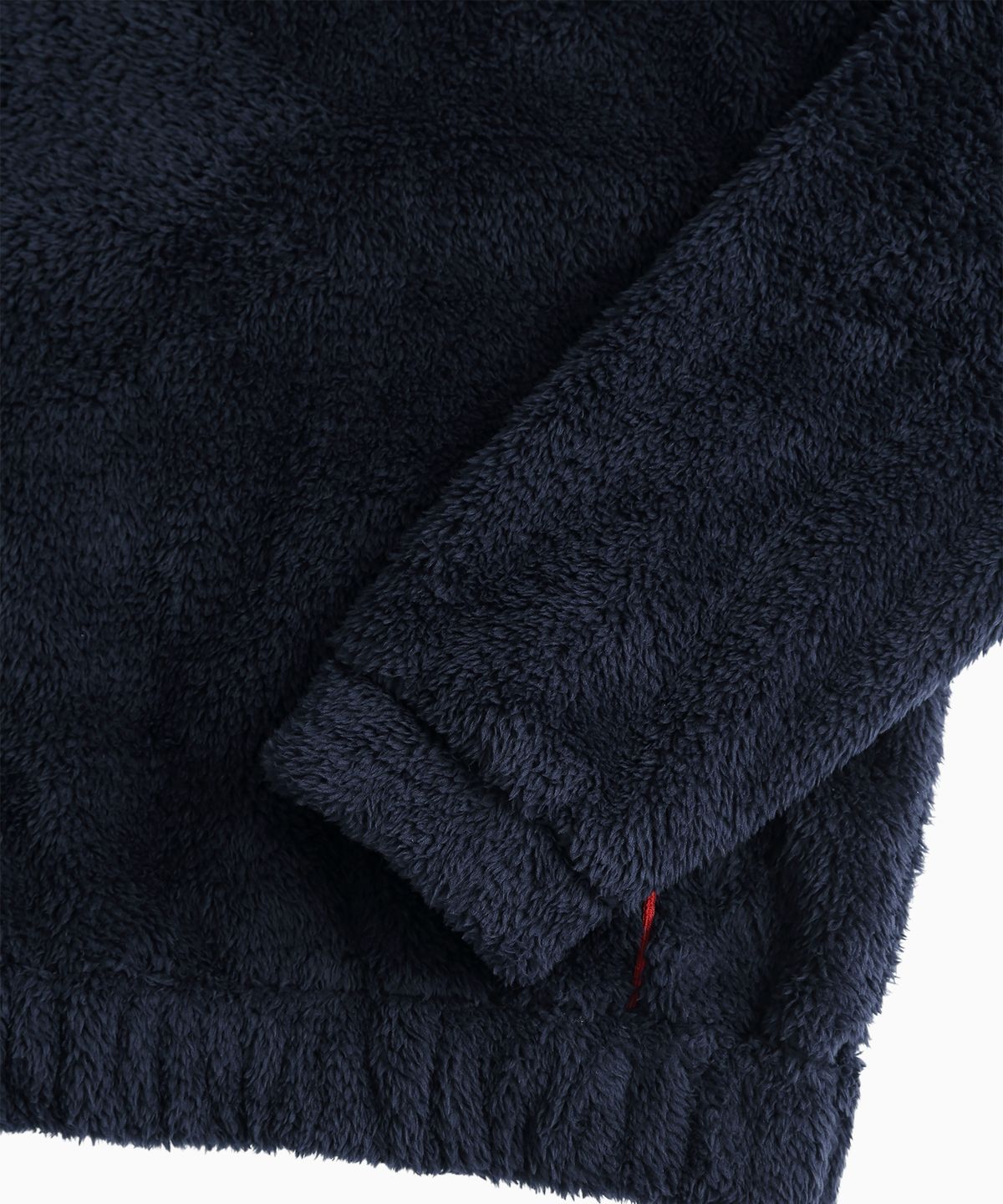 미나수(MENASOO) Pogme Fleece String Hoodie_Navy