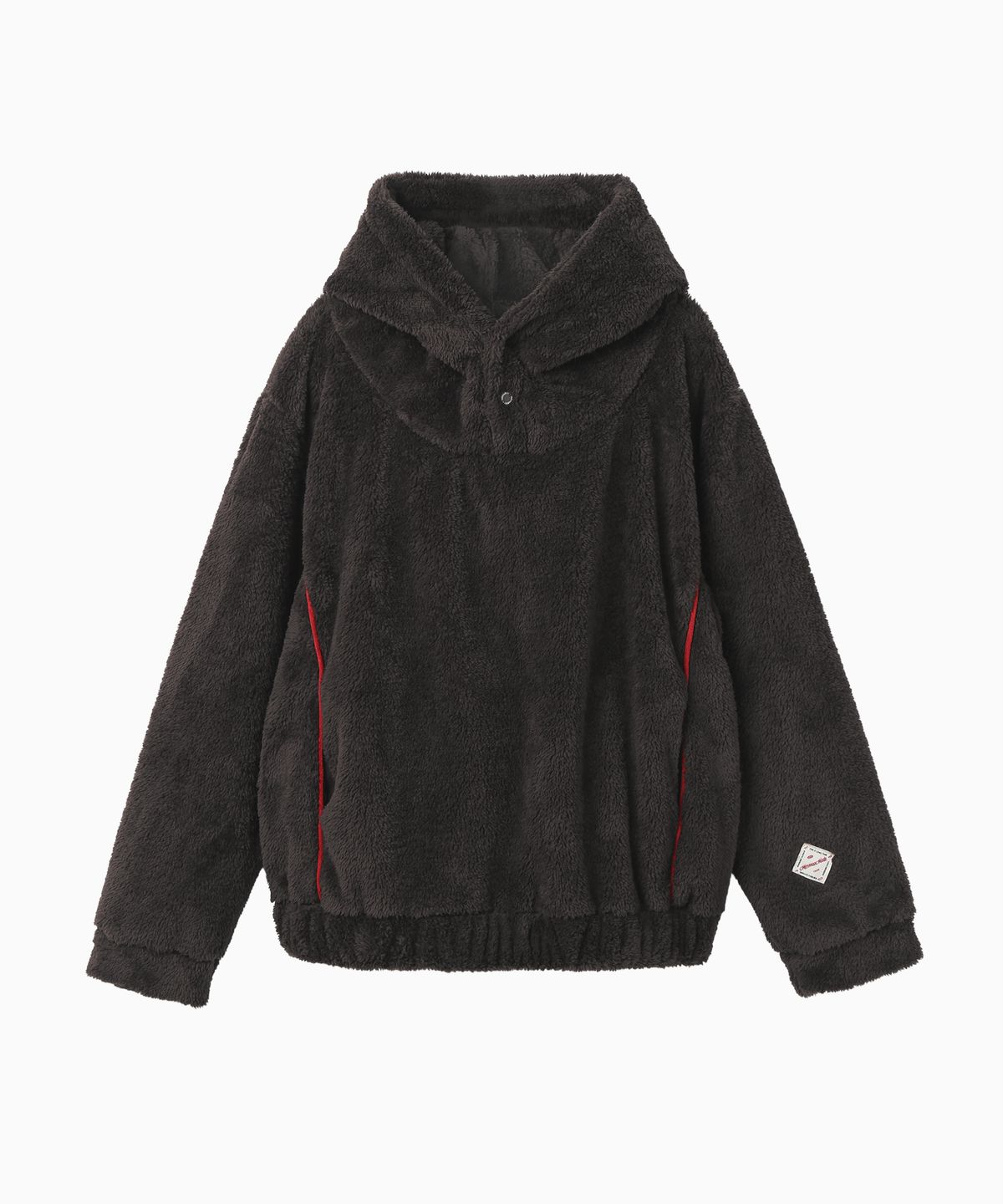 미나수(MENASOO) Pogme Fleece String Hoodie_Brown