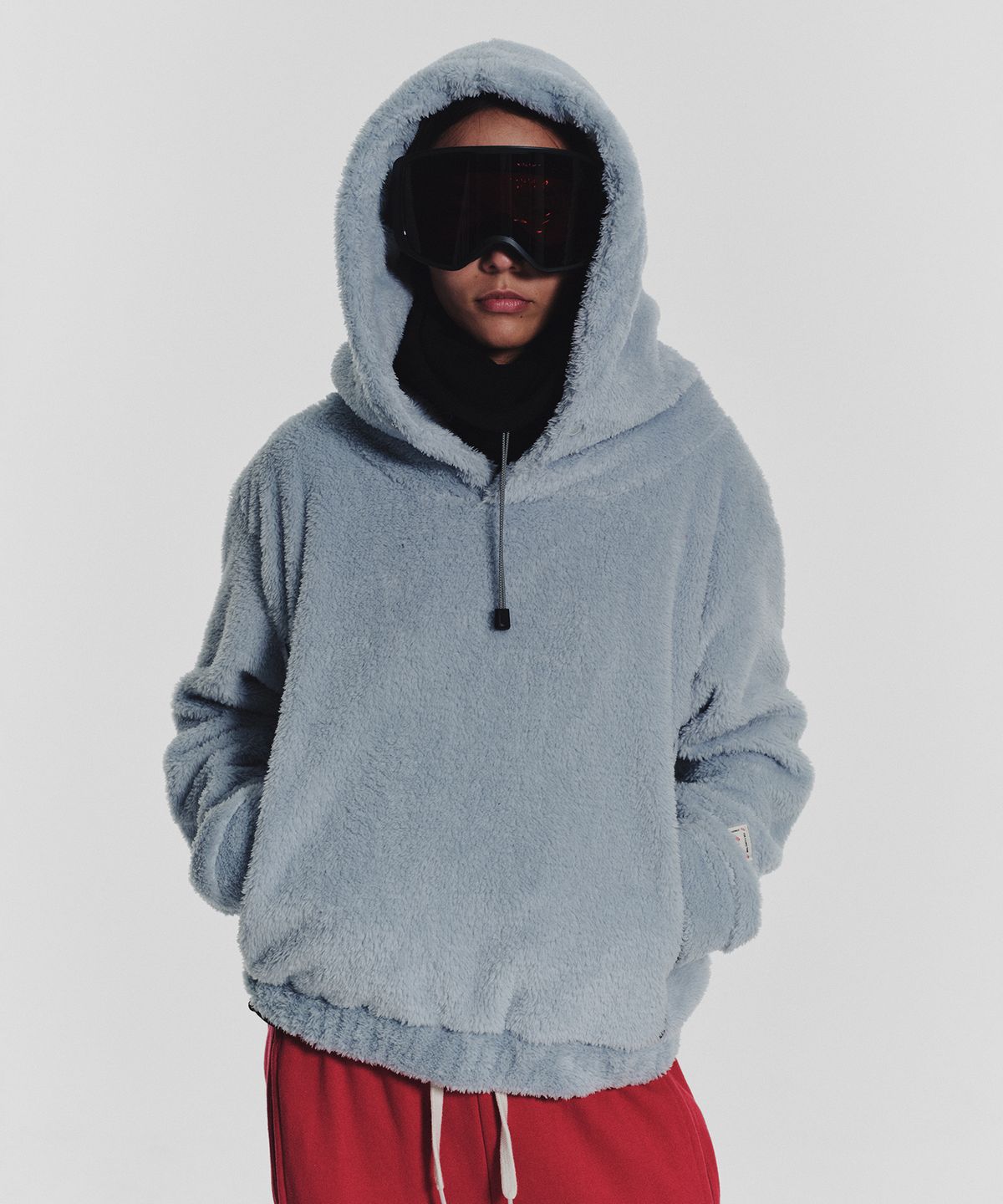 미나수(MENASOO) Pogme Fleece String Hoodie_Mint