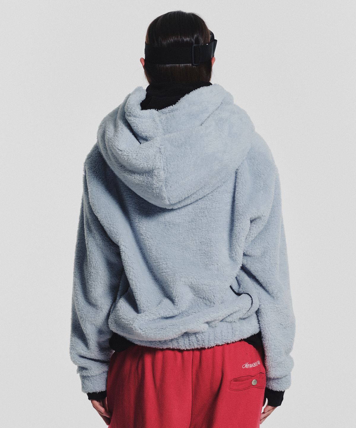 미나수(MENASOO) Pogme Fleece String Hoodie_Mint