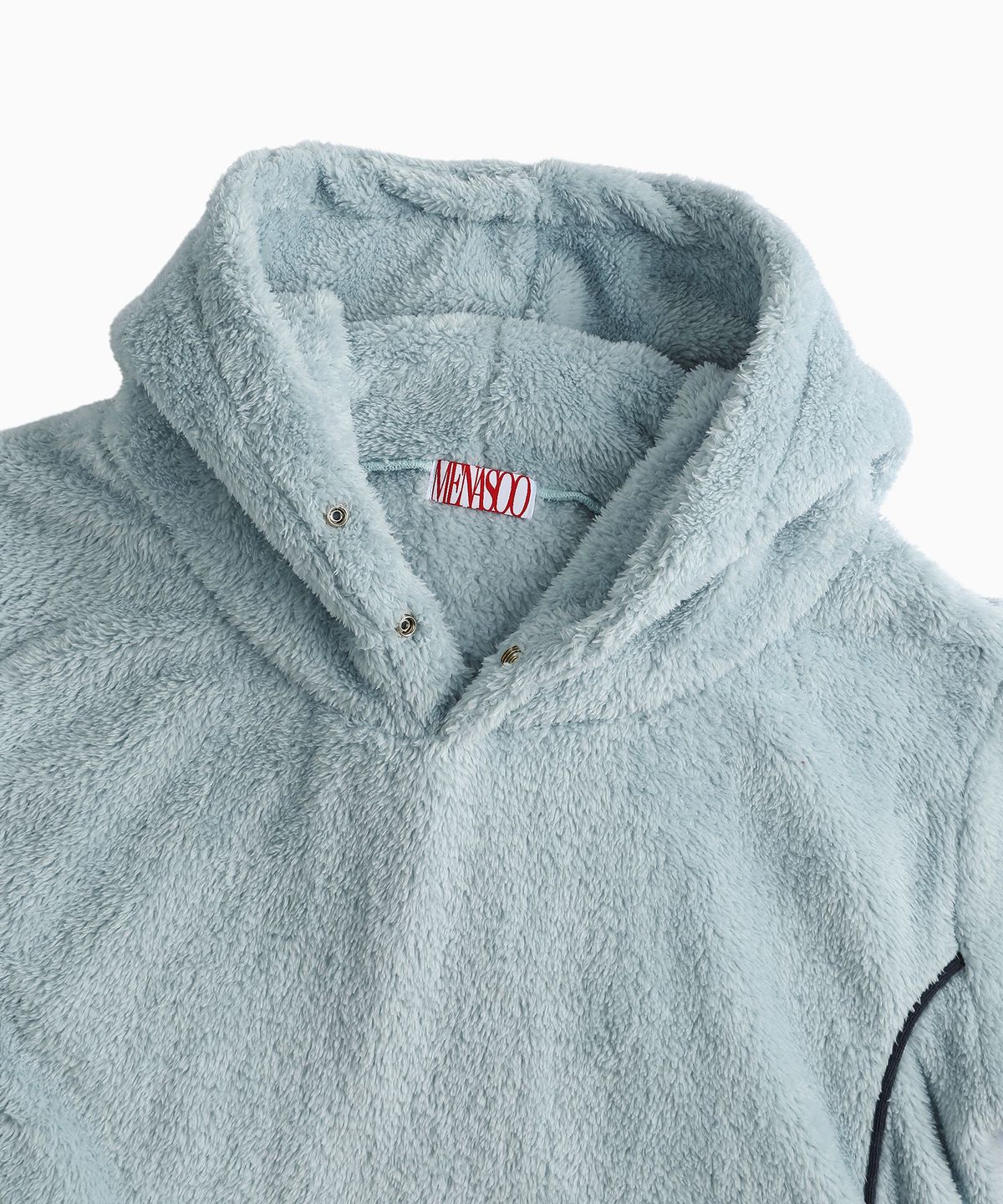 미나수(MENASOO) Pogme Fleece String Hoodie_Mint