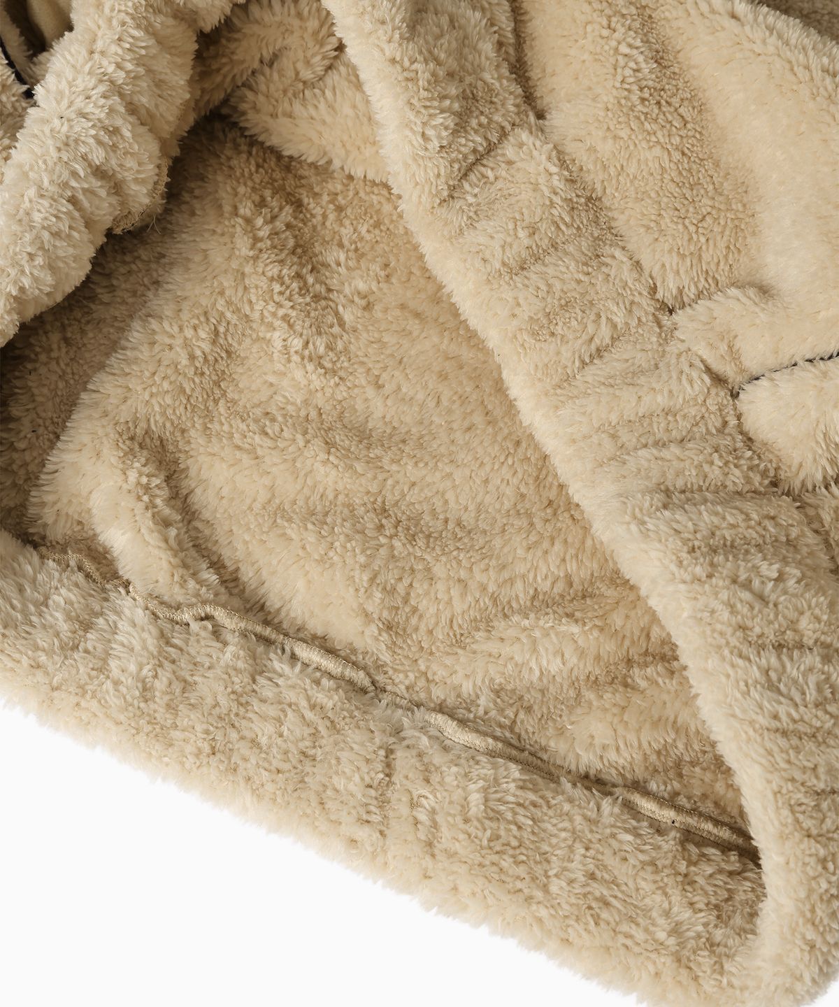 미나수(MENASOO) Pogme Fleece String Hoodie_Beige