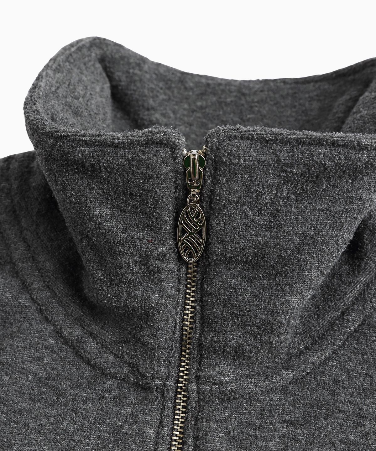 미나수(MENASOO) Terry Fleece Sweatshirt Half Zip Up_Charcoal