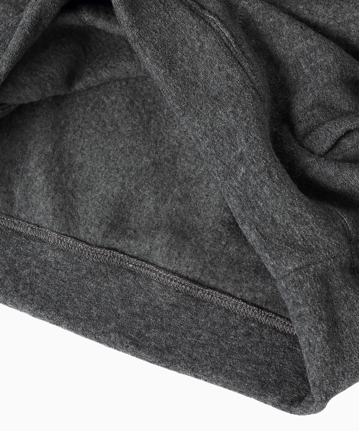 미나수(MENASOO) Terry Fleece Sweatshirt Half Zip Up_Charcoal