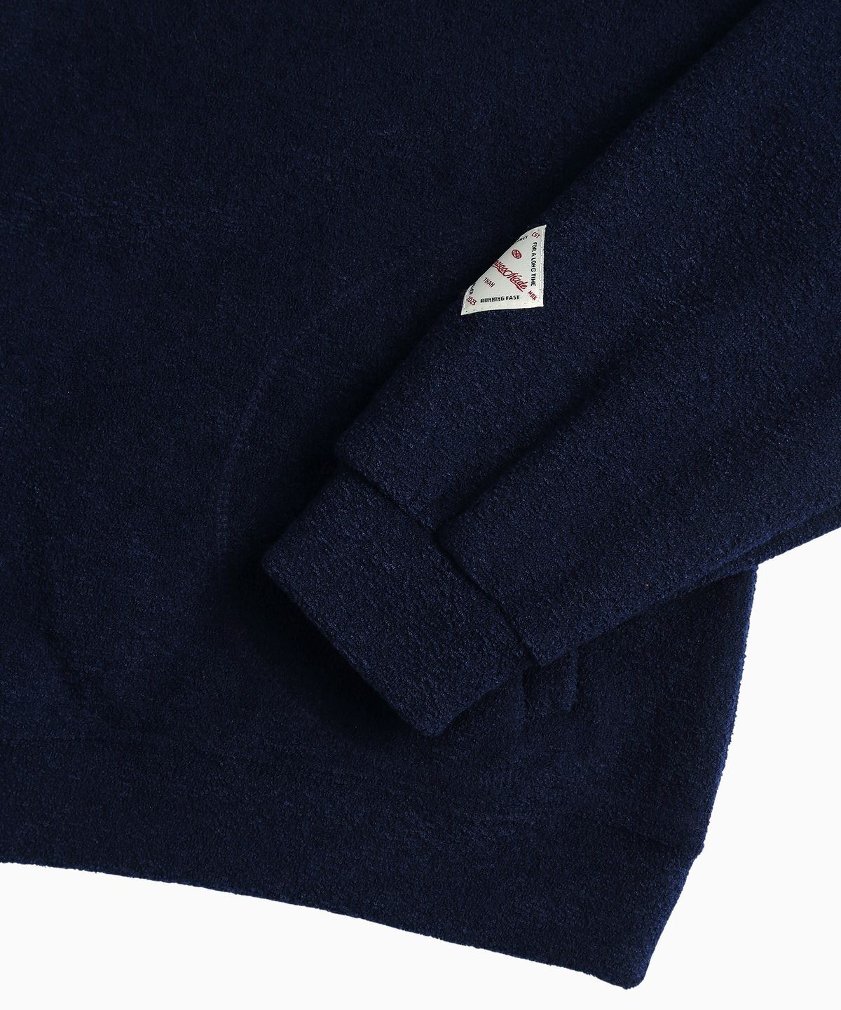 미나수(MENASOO) Terry Fleece Sweatshirt Half Zip Up_Navy