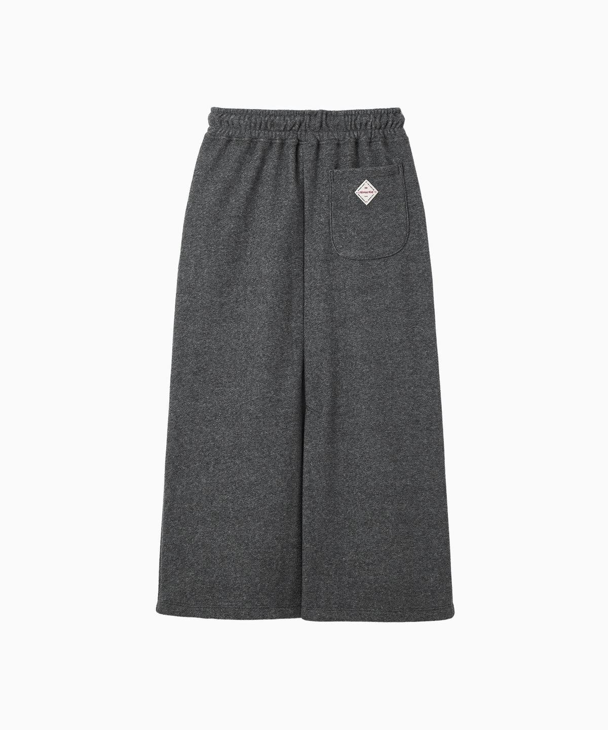 미나수(MENASOO) Terry Fleece Long Skirt_Charcoal