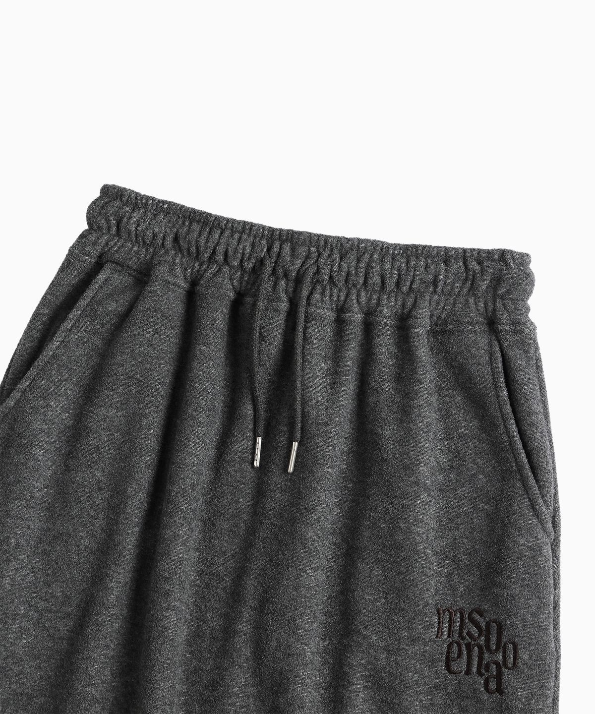 미나수(MENASOO) Terry Fleece Long Skirt_Charcoal