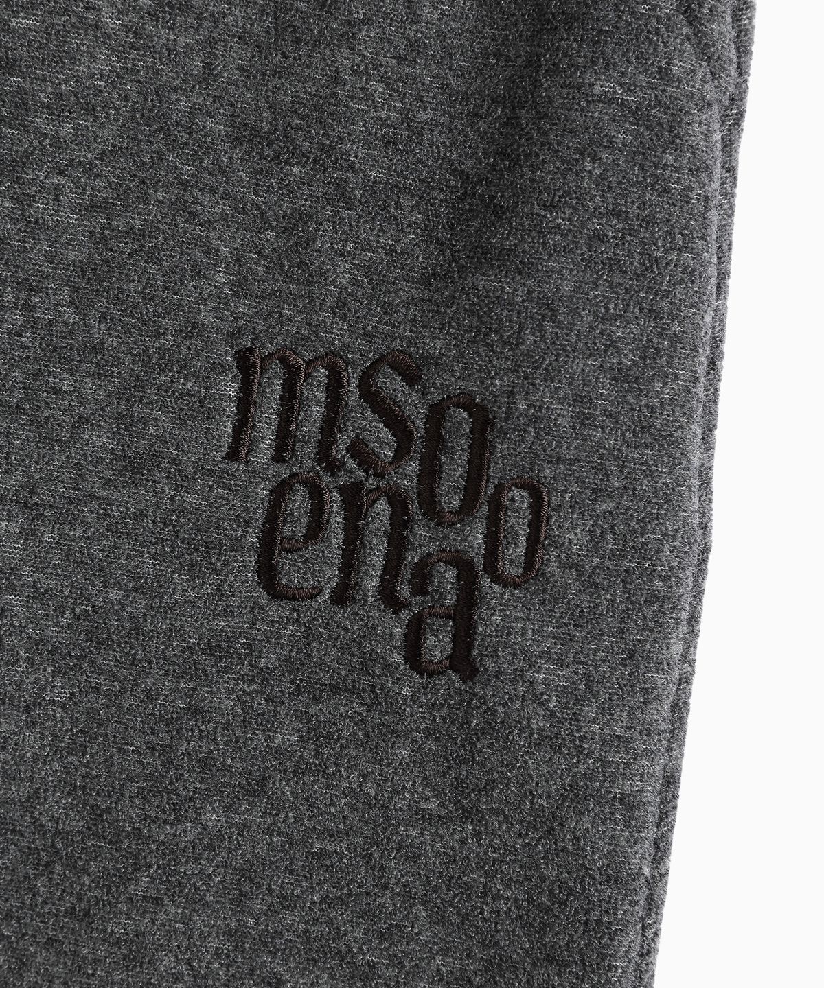 미나수(MENASOO) Terry Fleece Long Skirt_Charcoal