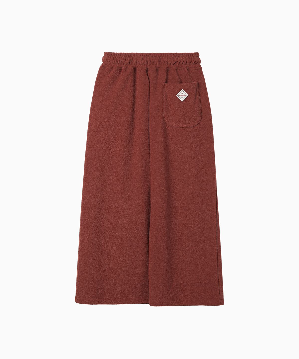 미나수(MENASOO) Terry Fleece Long Skirt_Red