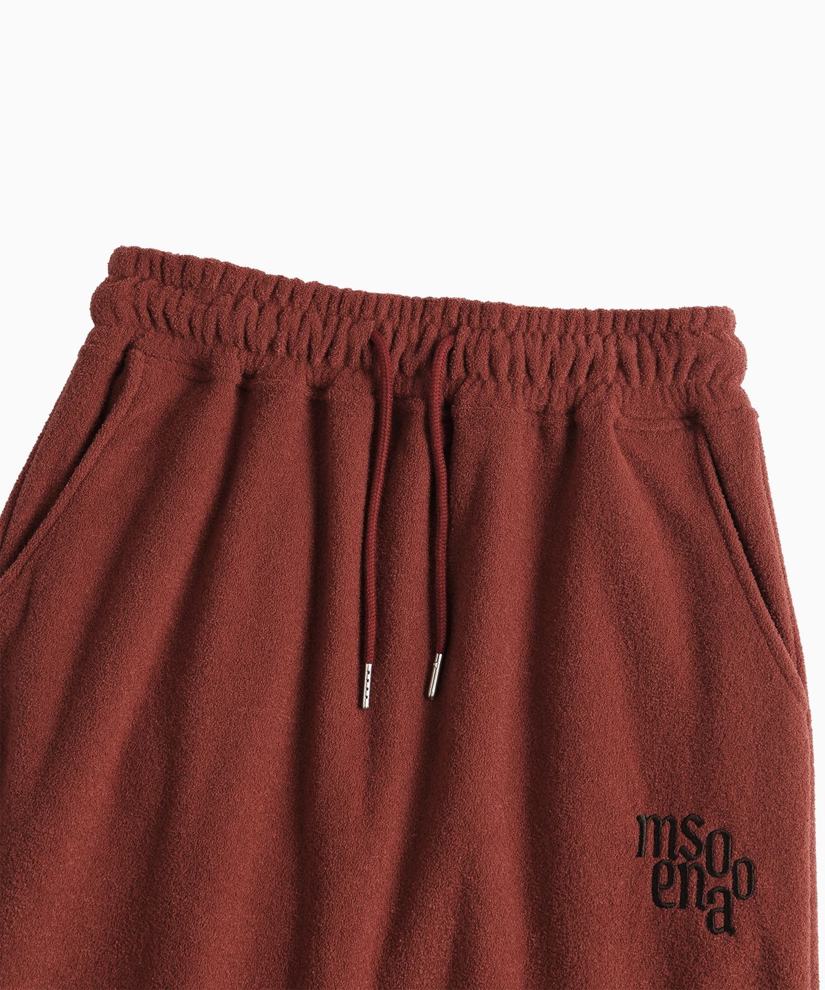 미나수(MENASOO) Terry Fleece Long Skirt_Red