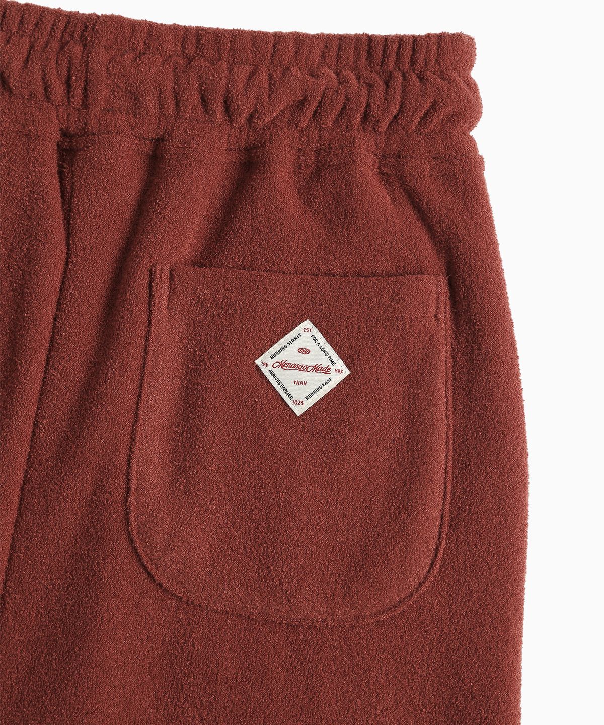 미나수(MENASOO) Terry Fleece Long Skirt_Red
