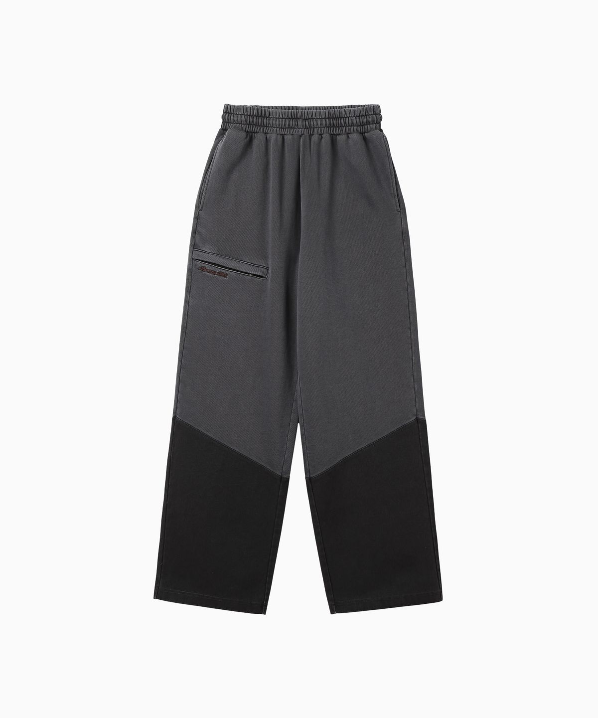 미나수(MENASOO) Pocket Point Cotton Track Pants_Charcoal