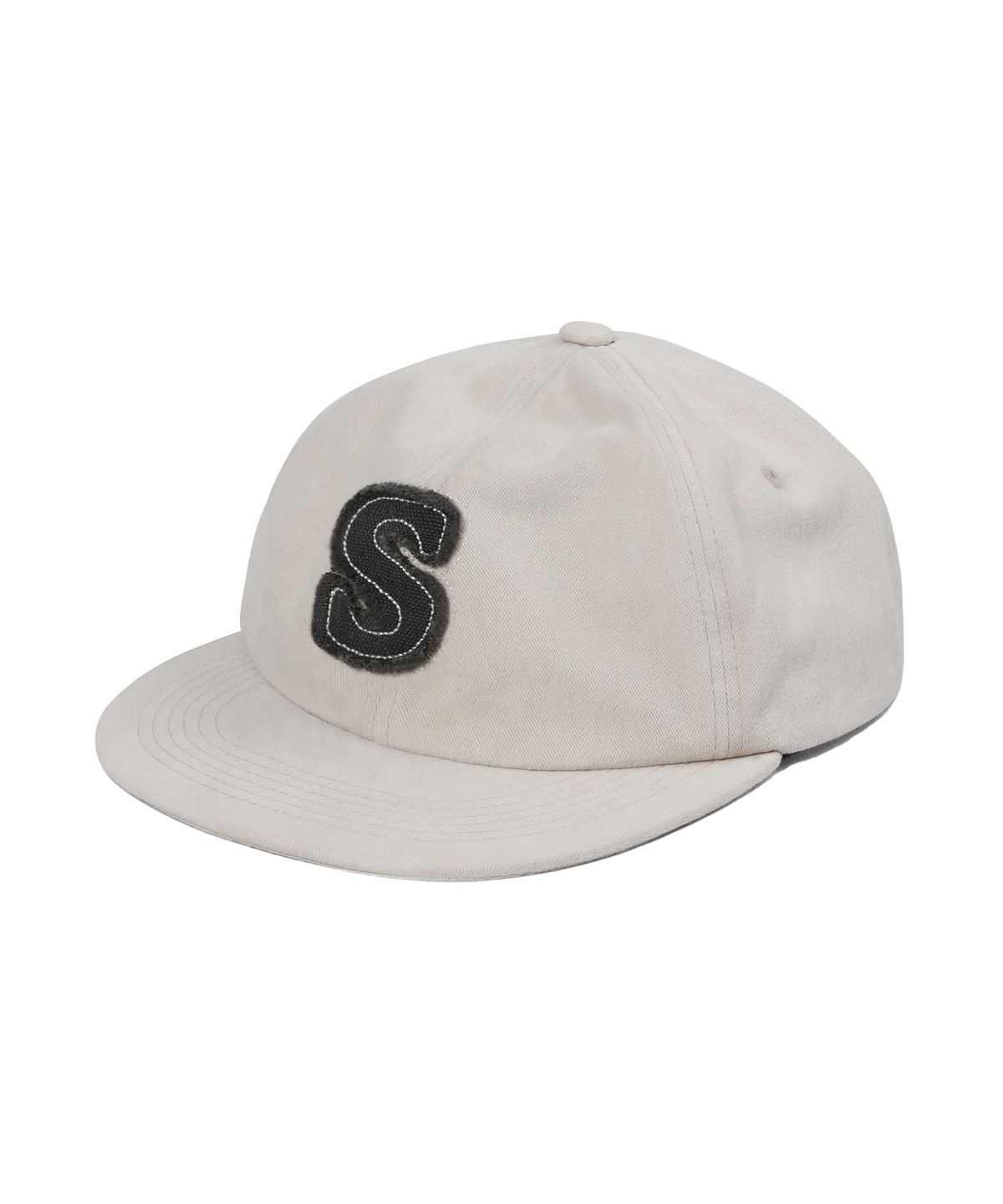 에스이에스티(S'EST) Stitch S Applique Cap Beige