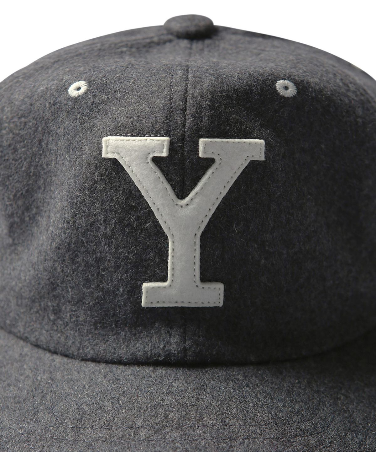 예일(YALE) 울 레더 스트랩 캡_그레이
