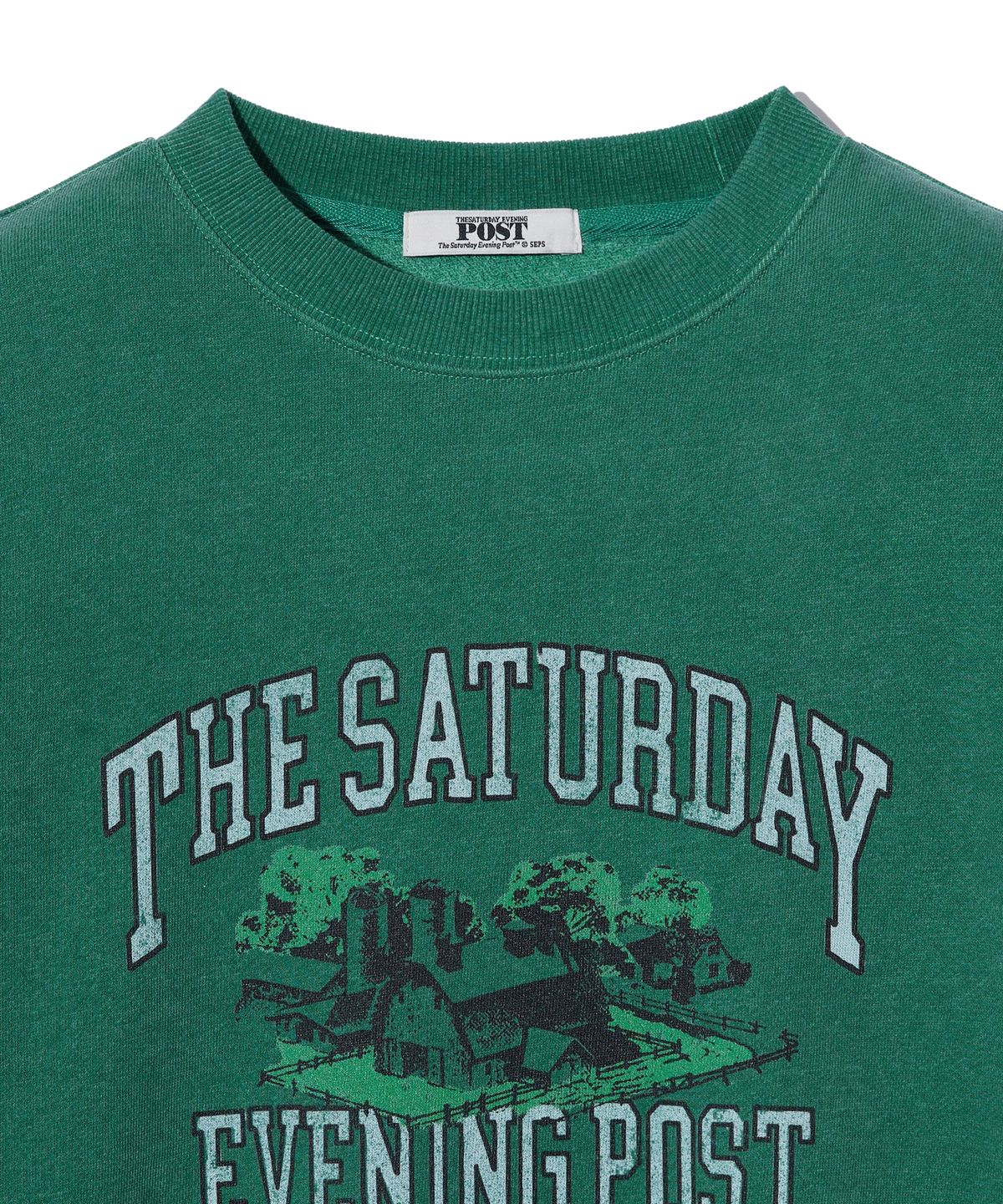 더 새터데이 이브닝 포스트(THE SATURDAY EVENING POST) Farm Graphic Sweat Shirt_Green
