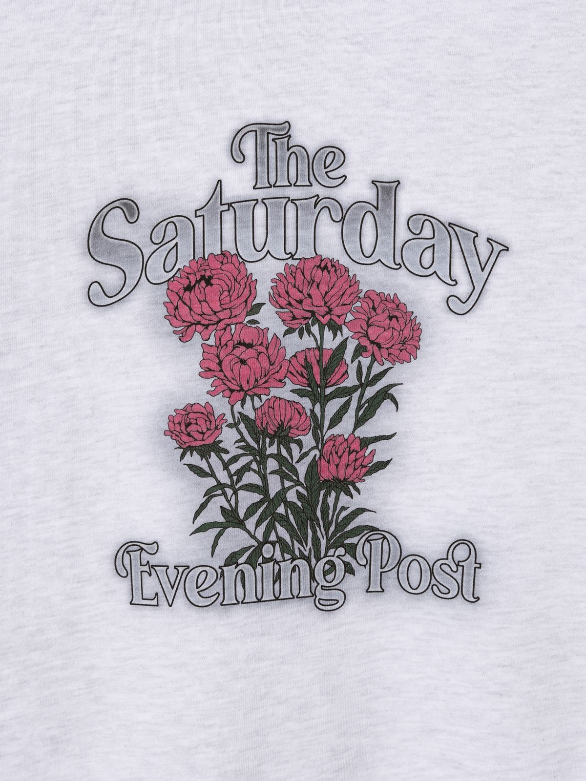 더 새터데이 이브닝 포스트(THE SATURDAY EVENING POST) Flower Graphic Sweat Shirt_Gray