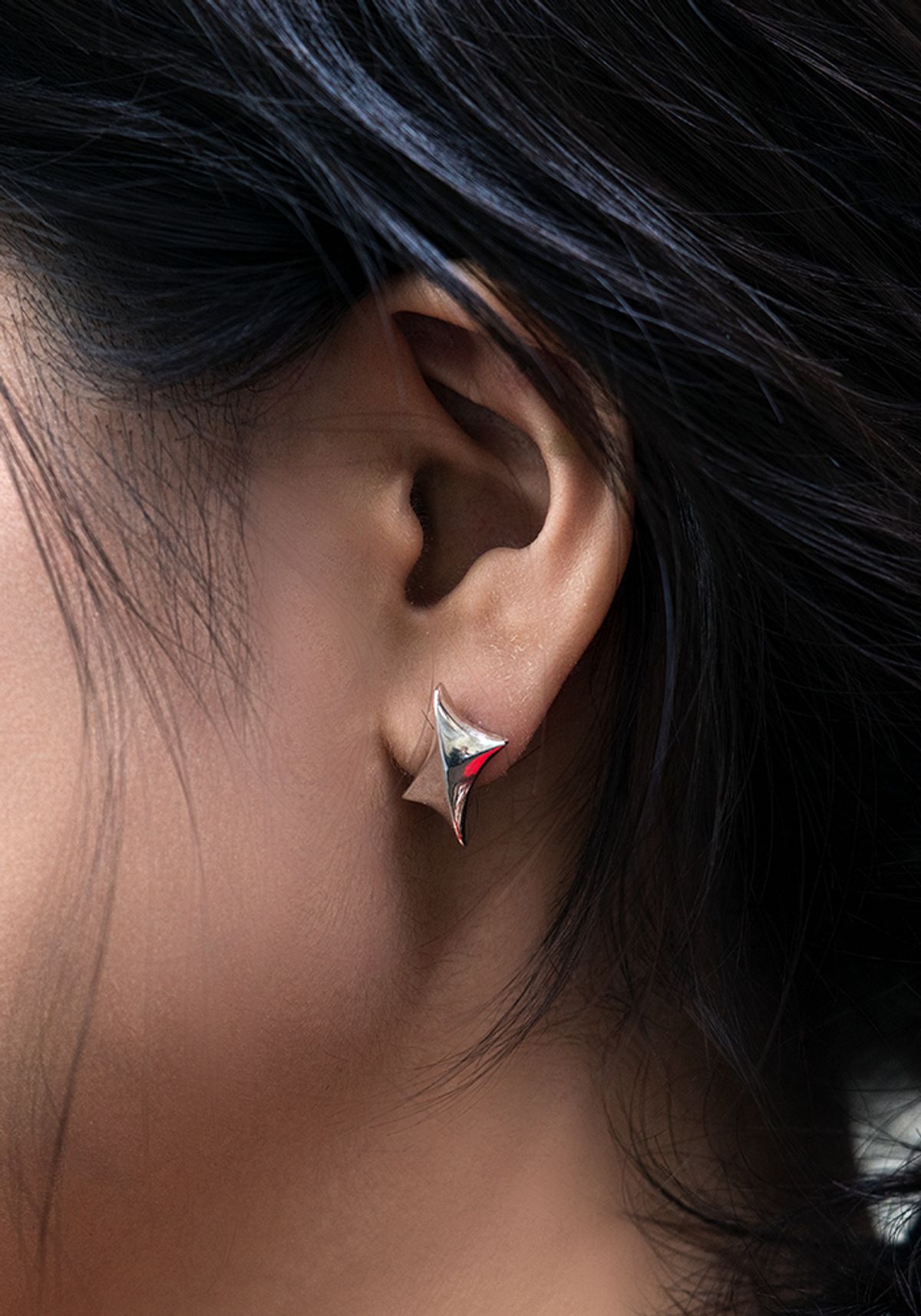 오버그레이(OVERGREY) Headlight Earrings M - Silver