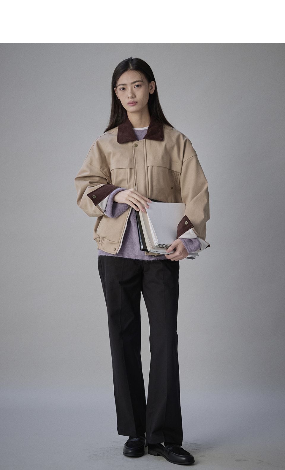 MUSINSA | COQUET Coquet Structured Line Pants Midnight Black