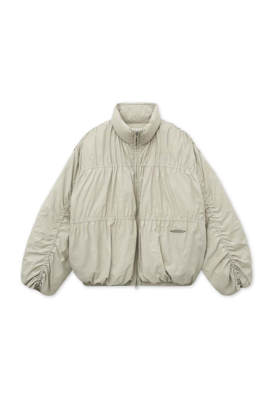 キム MUSINSA公式 | MATIN KIM HIGH NECK SHIRRING DOWN JUMPER IN LIGHT BEIGE