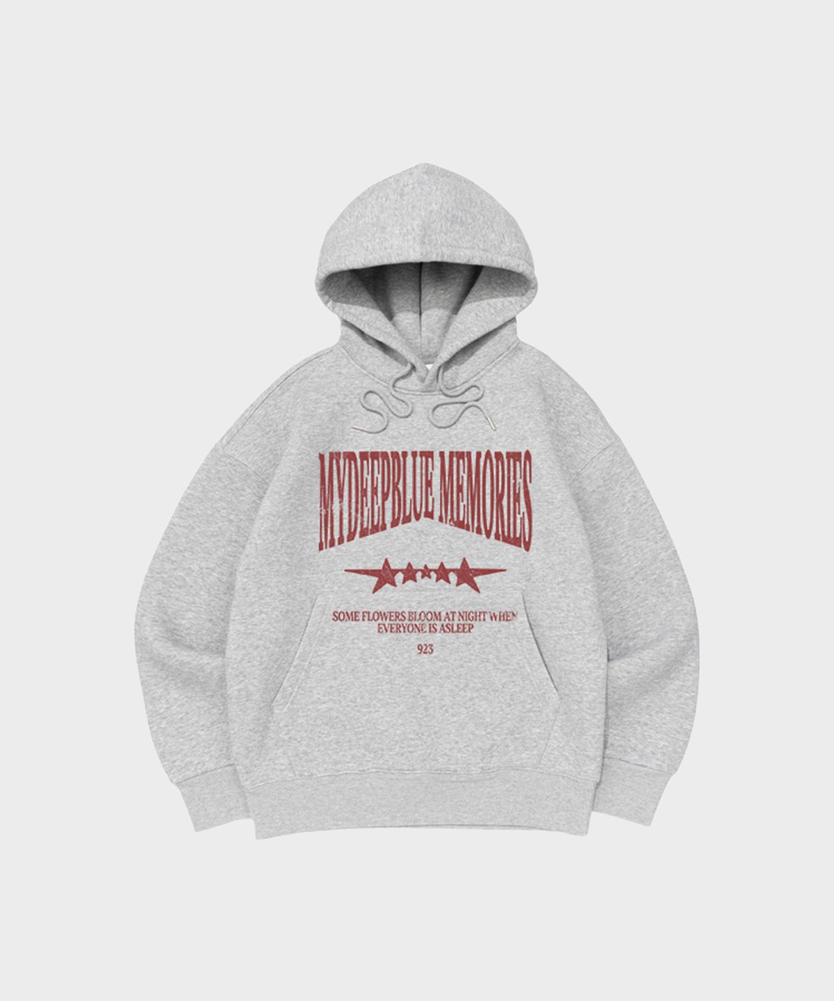 마이딥블루메모리즈(MY DEEP BLUE MEMORIES) MM VINTAGE CRACK HOODIE (GREY)