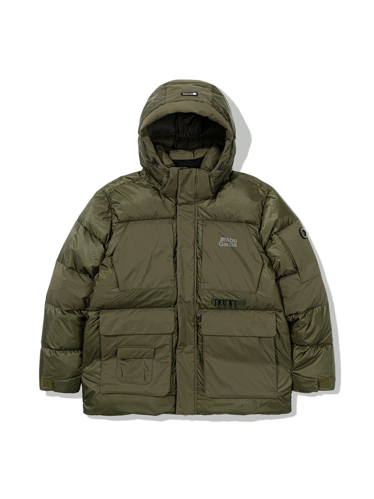 아부가르시아(ABU GARCIA) 패브릭 콤비 포켓 다운 자켓 KHAKI