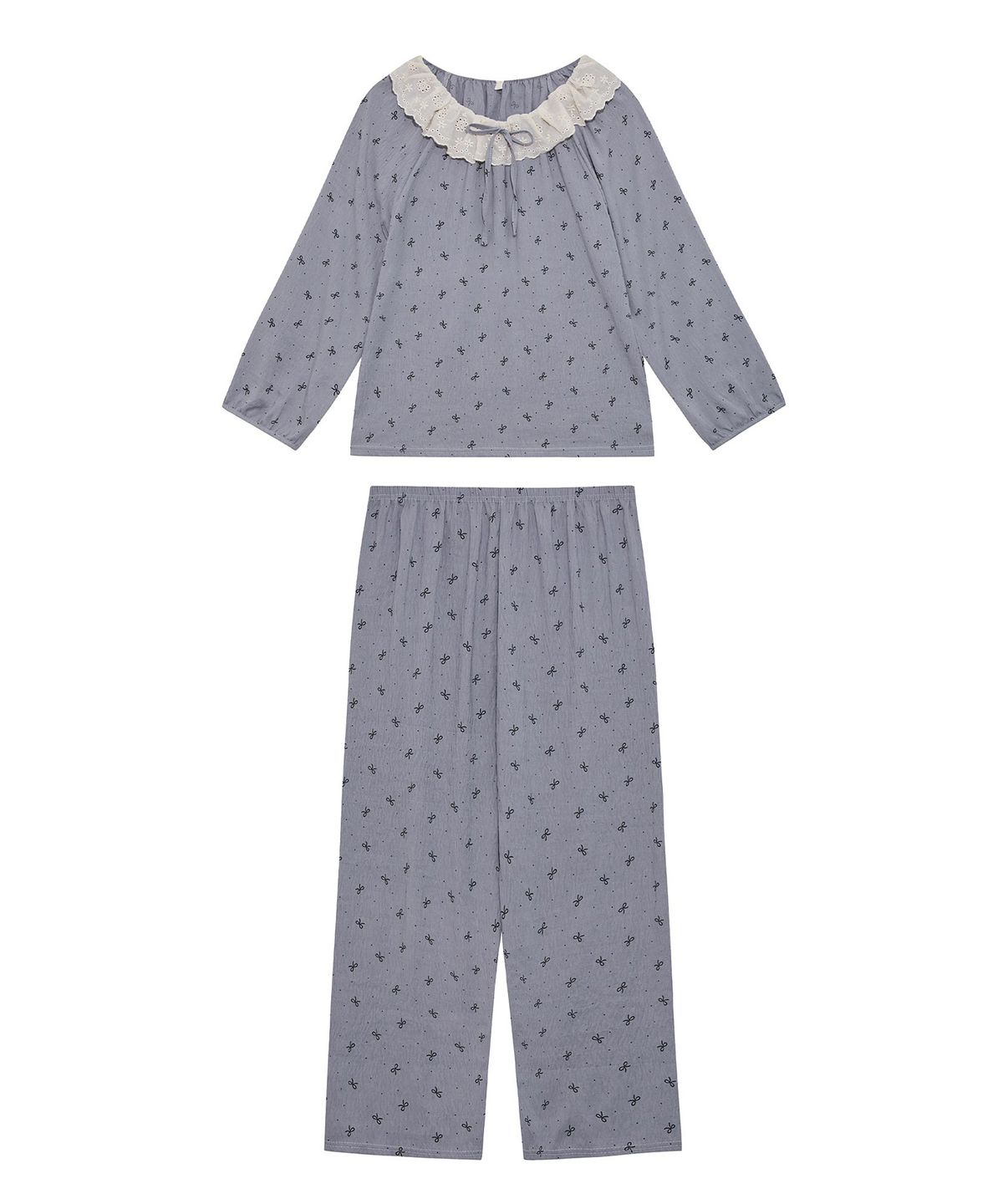바스카라(VASCARA) Mono Ribbon Dot Pajamas Set