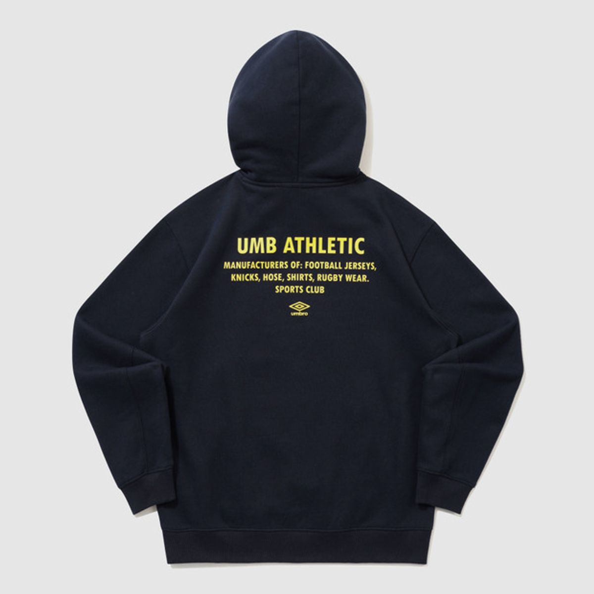 엄브로(UMBRO) 어센틱 그래픽 기모 후드 티셔츠 네이비 UQ423CHDO2