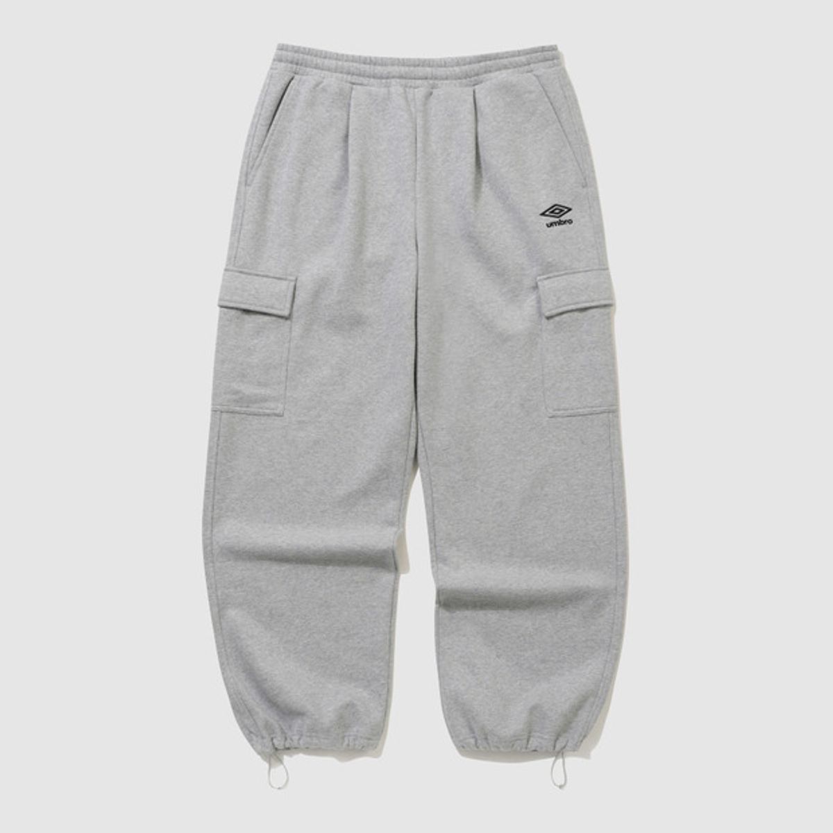엄브로(UMBRO) 카고 기모 와이드 팬츠 그레이 UQ423CFPO5