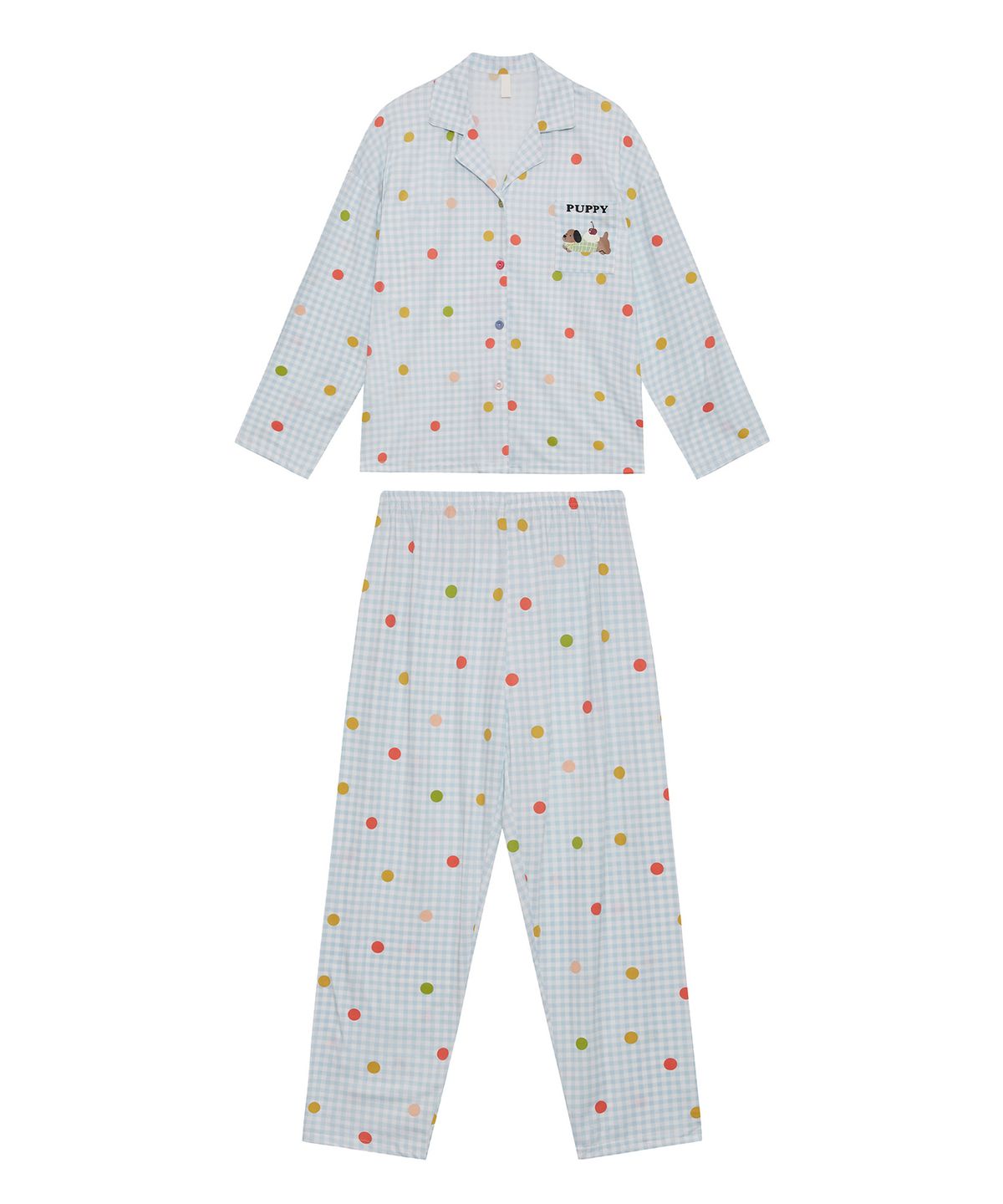 바스카라(VASCARA) Puppy Dot Pajamas Set