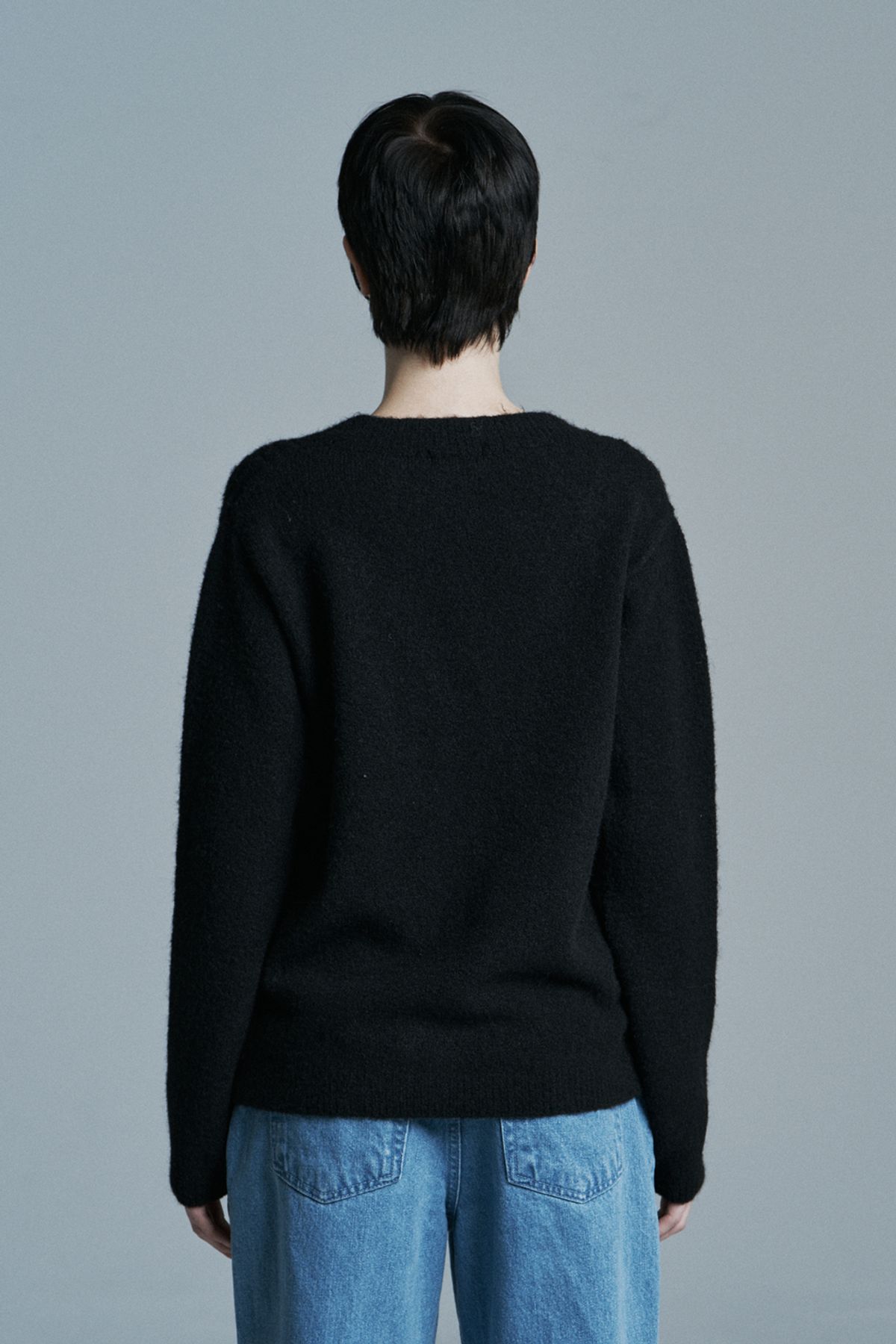 시너진(SYNERJYN) JOY KNIT CARDIGAN BLACK